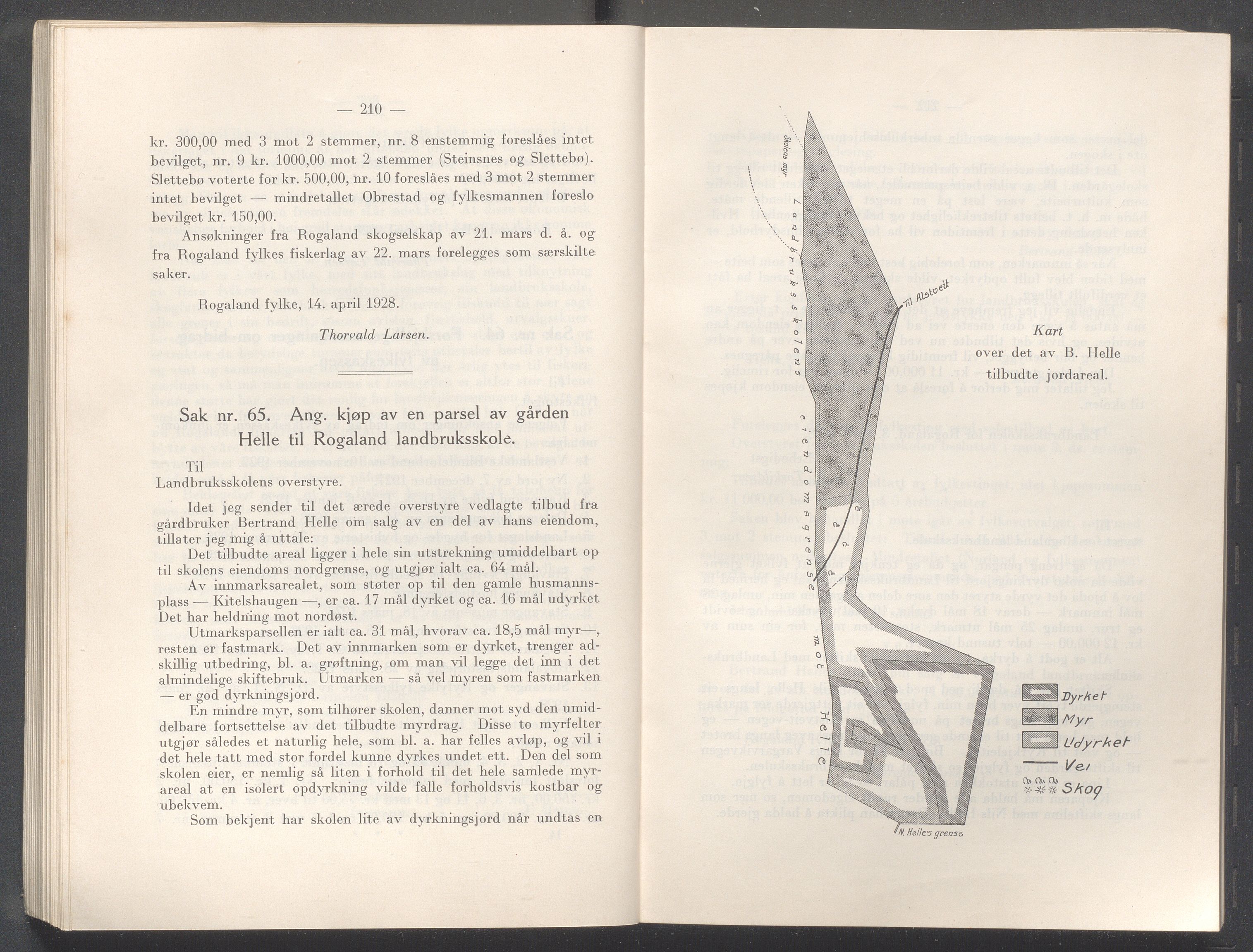 Rogaland fylkeskommune - Fylkesrådmannen , IKAR/A-900/A/Aa/Aaa/L0047: Møtebok , 1928, p. 210-211