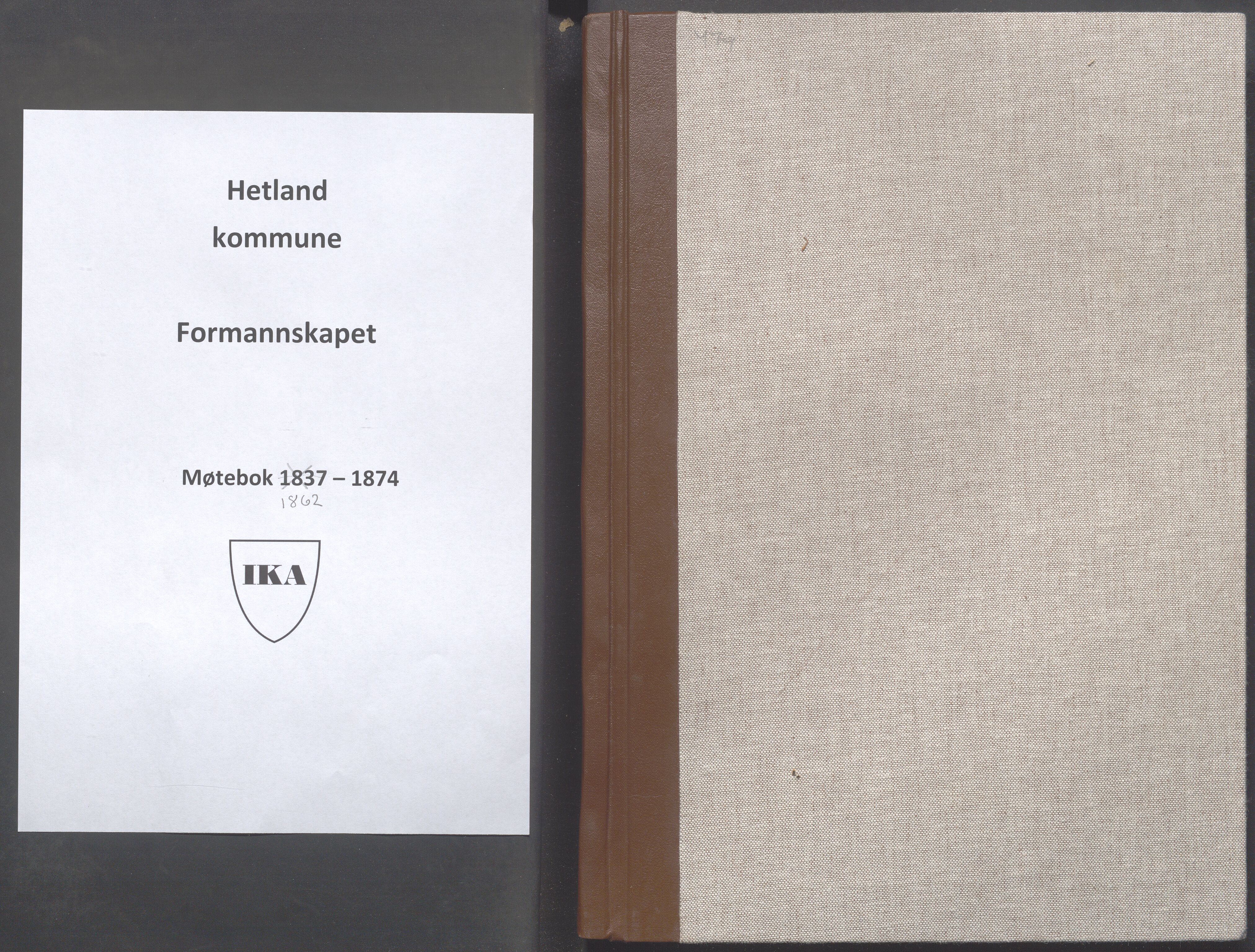 Randaberg kommune - Formannskapet, IKAR/K-101471/A/L0002: Møtebok II - Hetland, 1862-1874