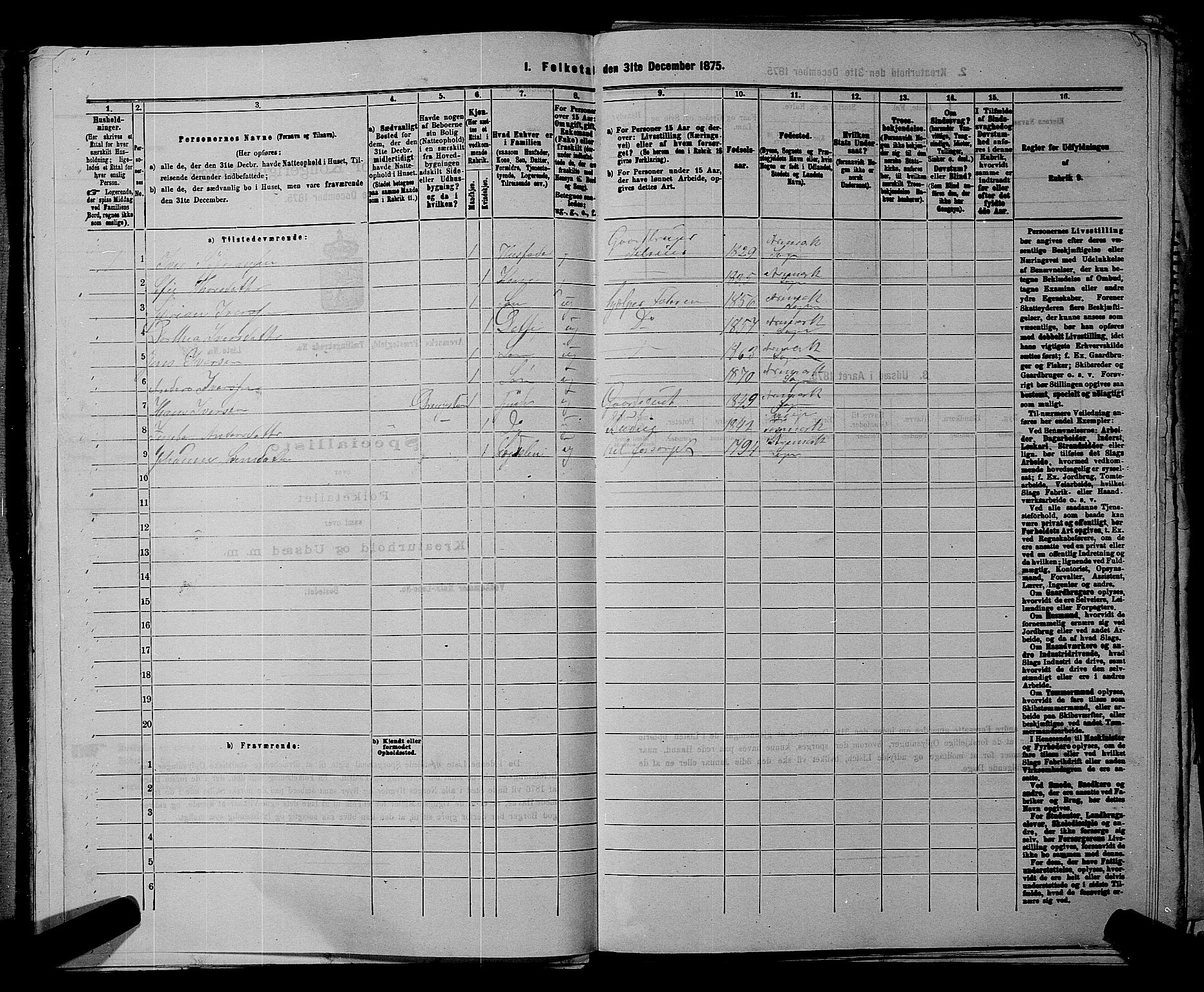 RA, 1875 census for 0118P Aremark, 1875, p. 67