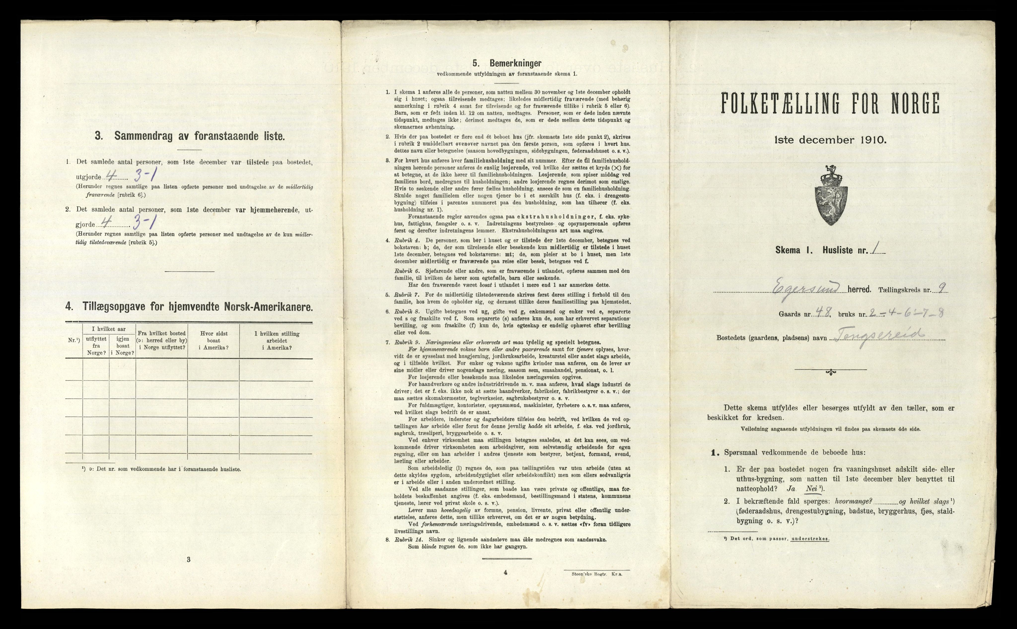 RA, 1910 census for Eigersund, 1910, p. 782