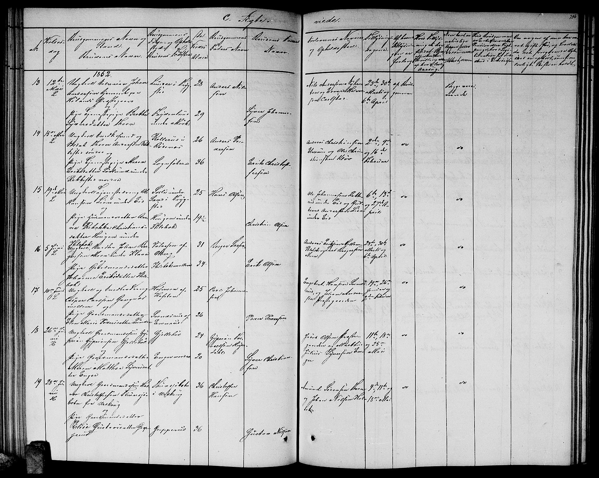 Høland prestekontor Kirkebøker, SAO/A-10346a/G/Ga/L0004: Parish register (copy) no. I 4, 1854-1862, p. 296
