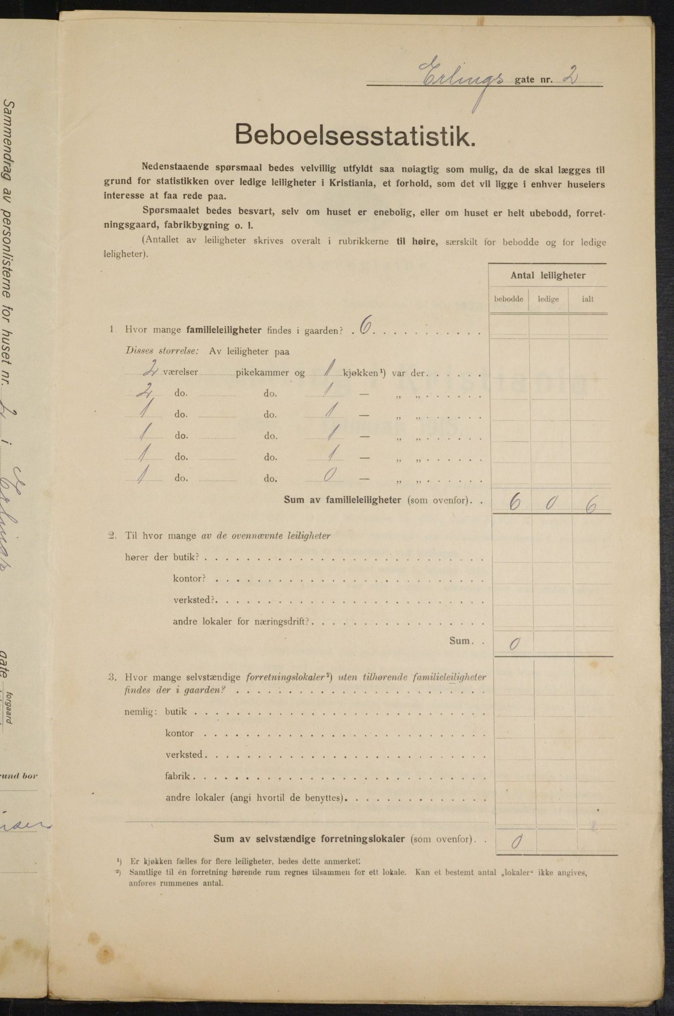 OBA, Municipal Census 1915 for Kristiania, 1915, p. 21551