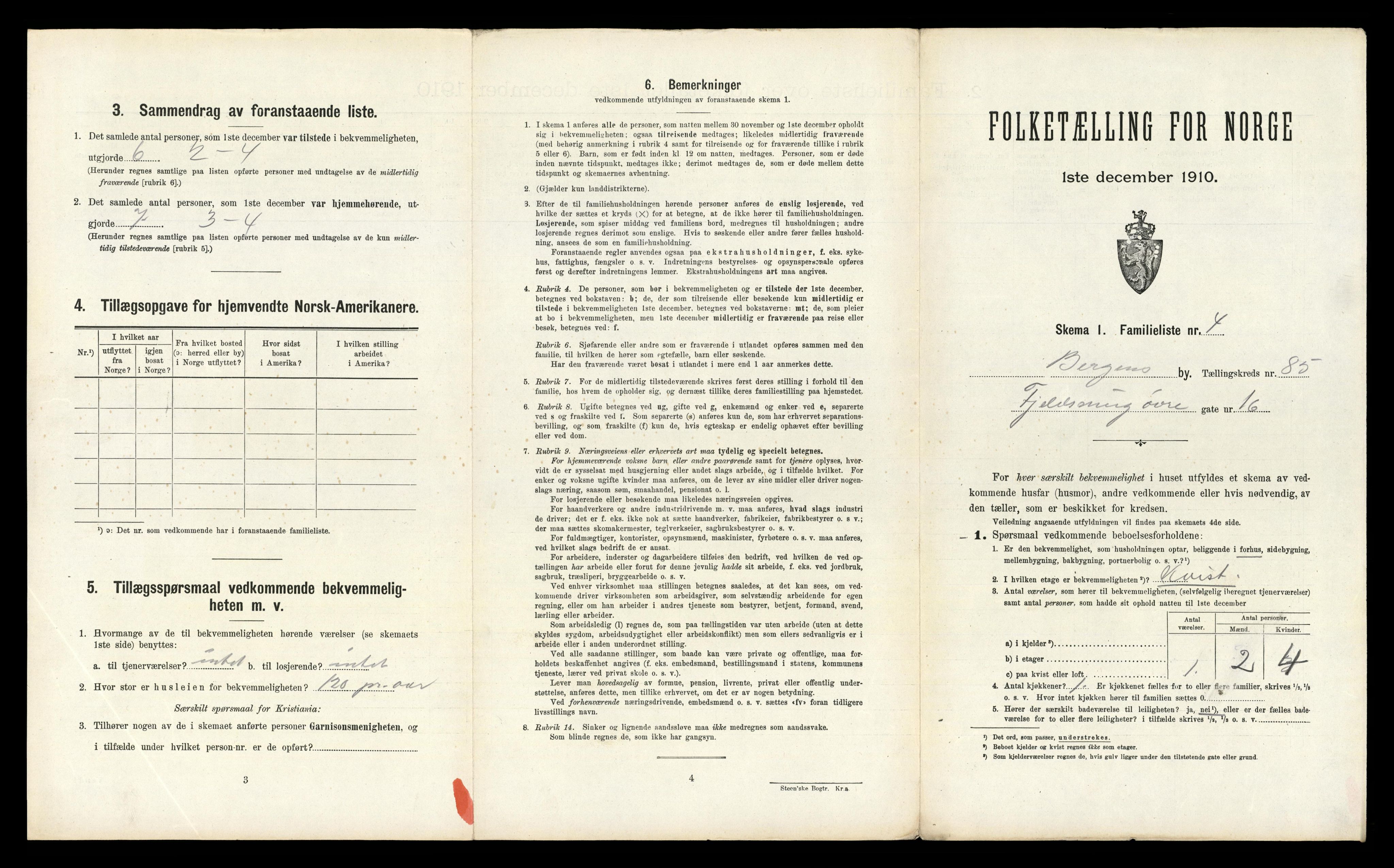 RA, 1910 census for Bergen, 1910, p. 30099