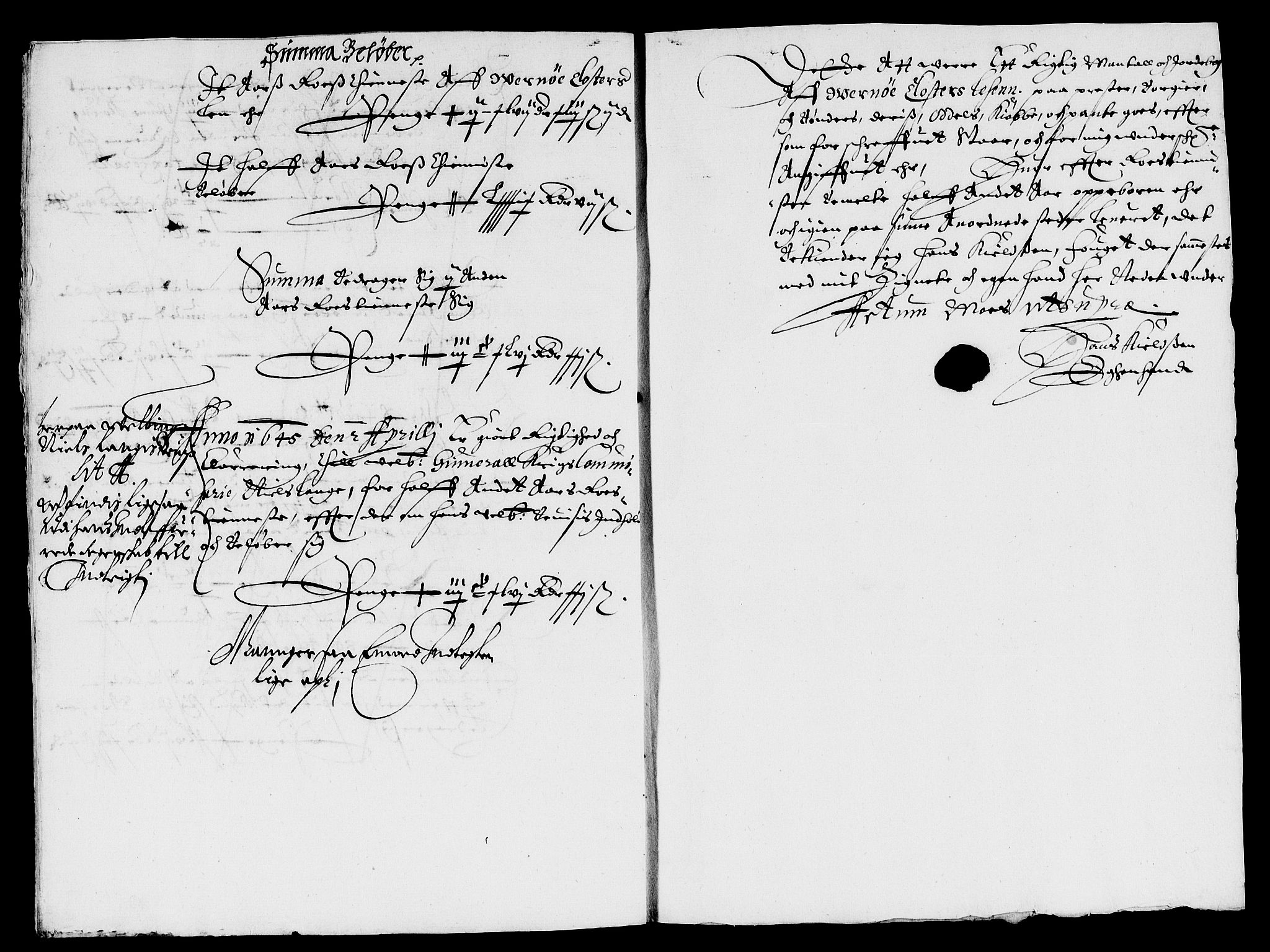 Rentekammeret inntil 1814, Reviderte regnskaper, Lensregnskaper, RA/EA-5023/R/Rb/Rbg/L0007: Verne kloster len, 1623-1647