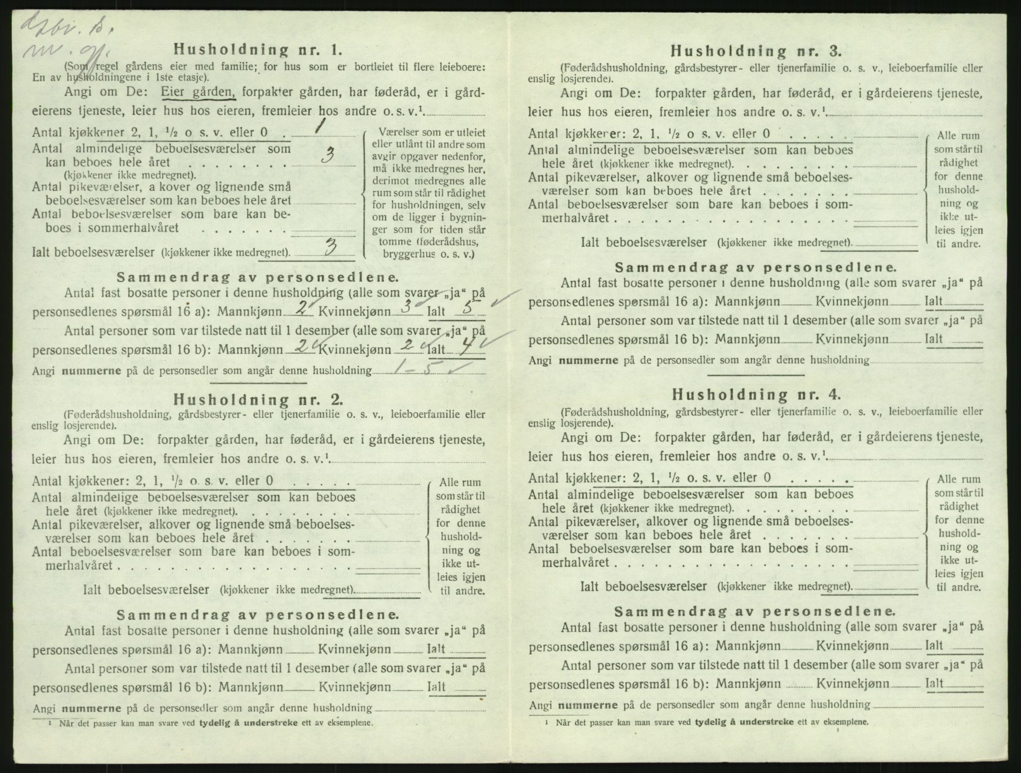 SAKO, 1920 census for Tjølling, 1920, p. 1180