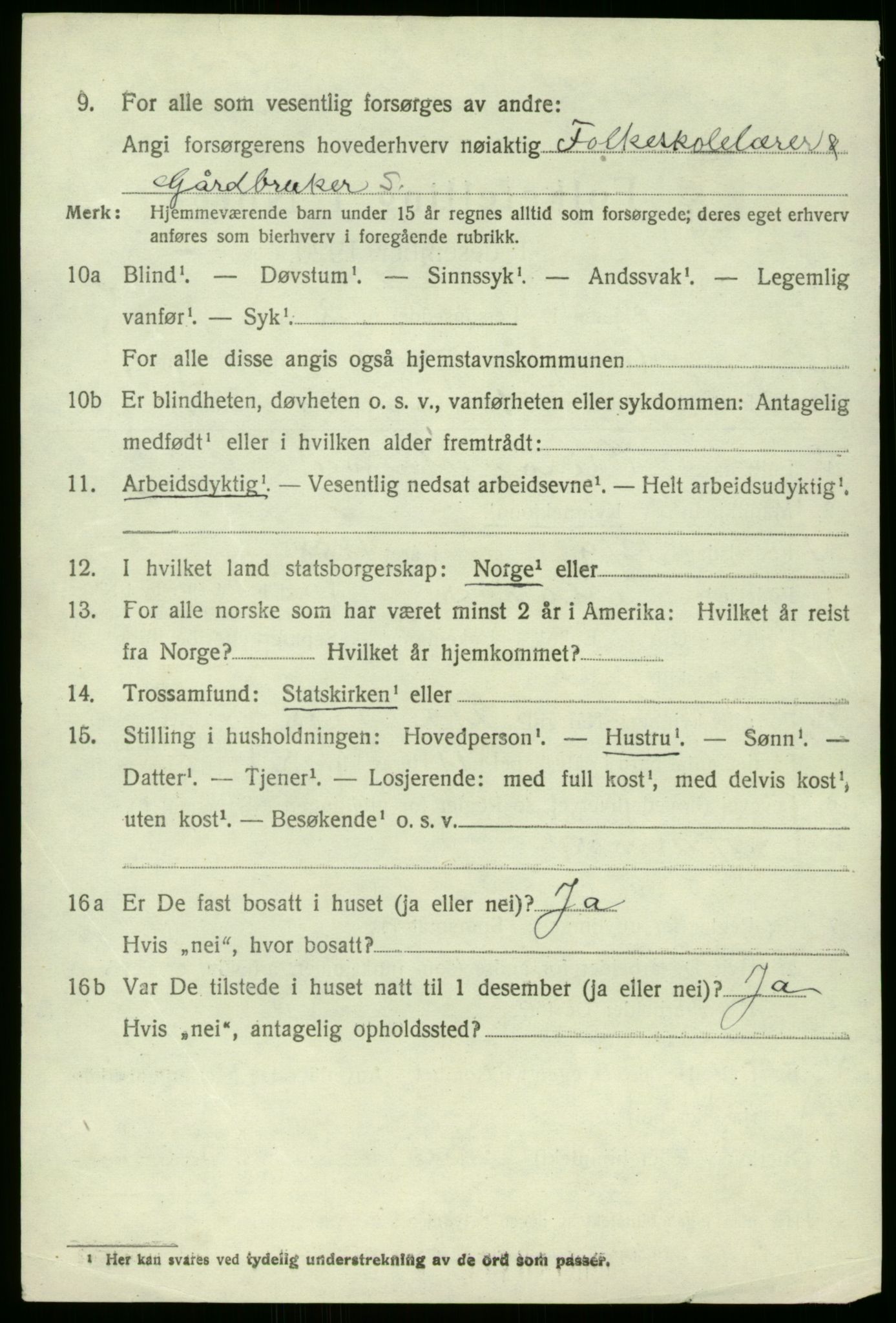 SAB, 1920 census for Manger, 1920, p. 5442