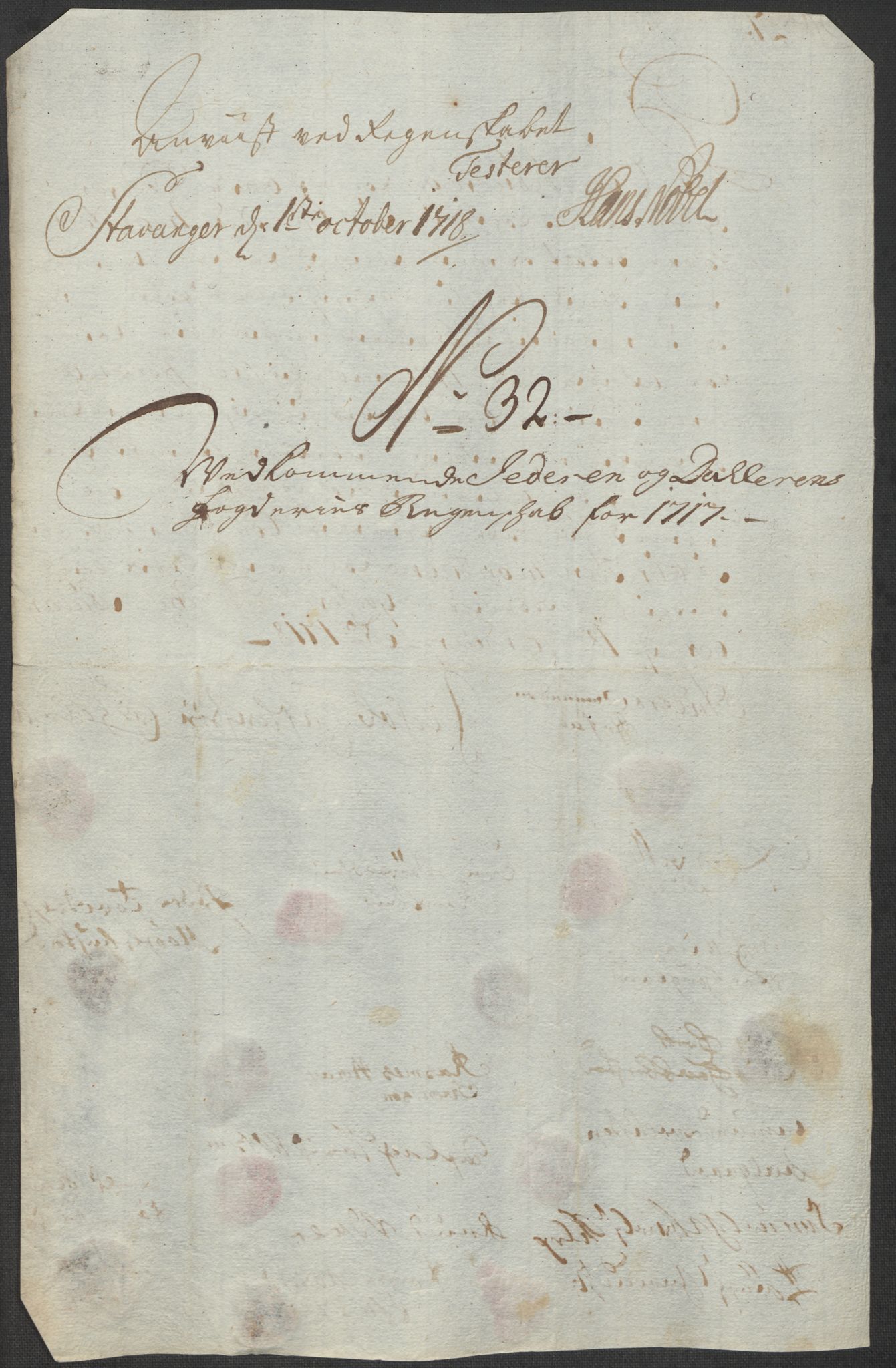 Rentekammeret inntil 1814, Reviderte regnskaper, Fogderegnskap, RA/EA-4092/R46/L2742: Fogderegnskap Jæren og Dalane, 1717, p. 138