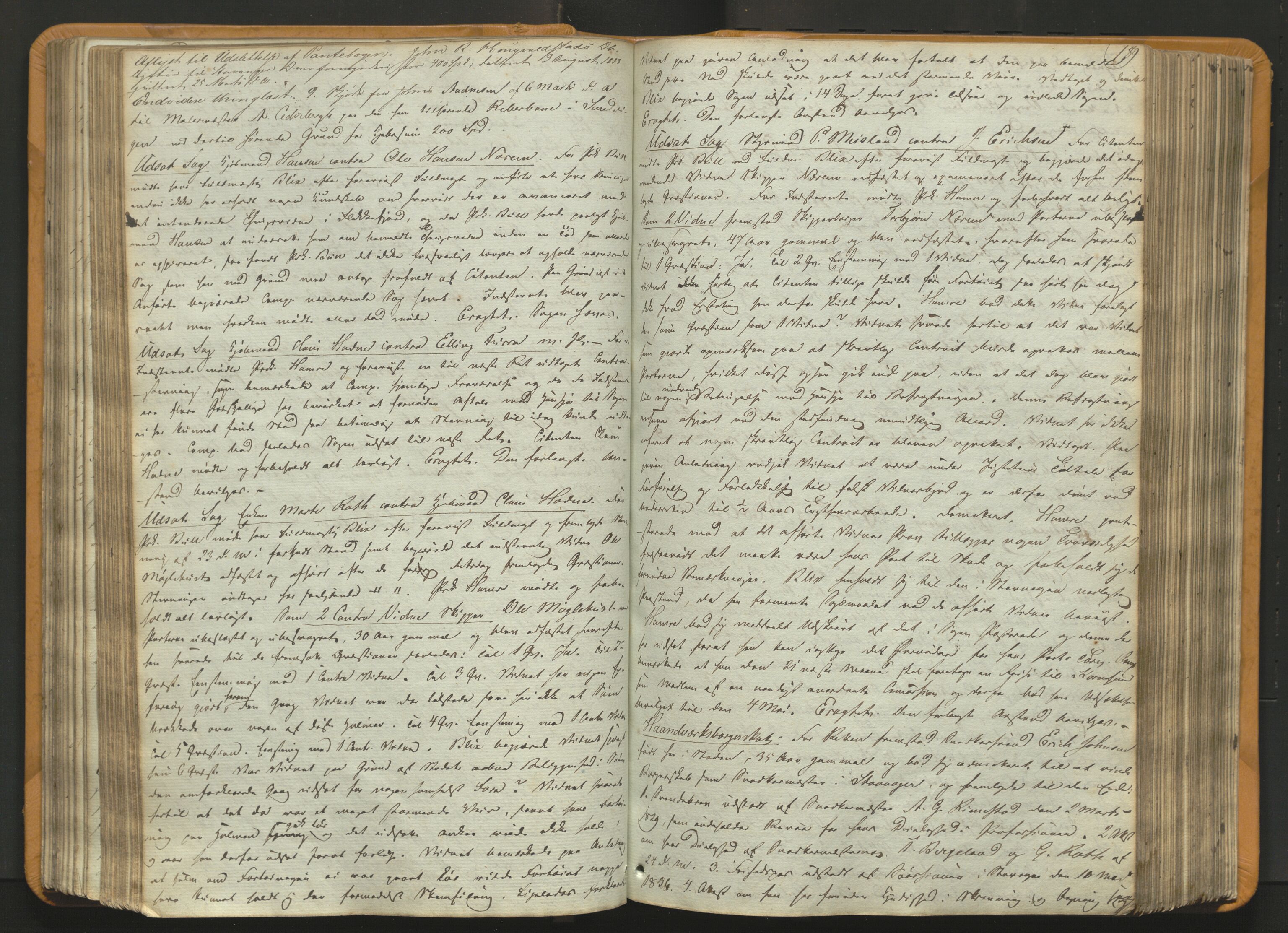Stavanger byfogd, AV/SAST-A-101408/001/3/30/30BA/L0054: Bytingprotkoll, 1838-1843, p. 188b-189a