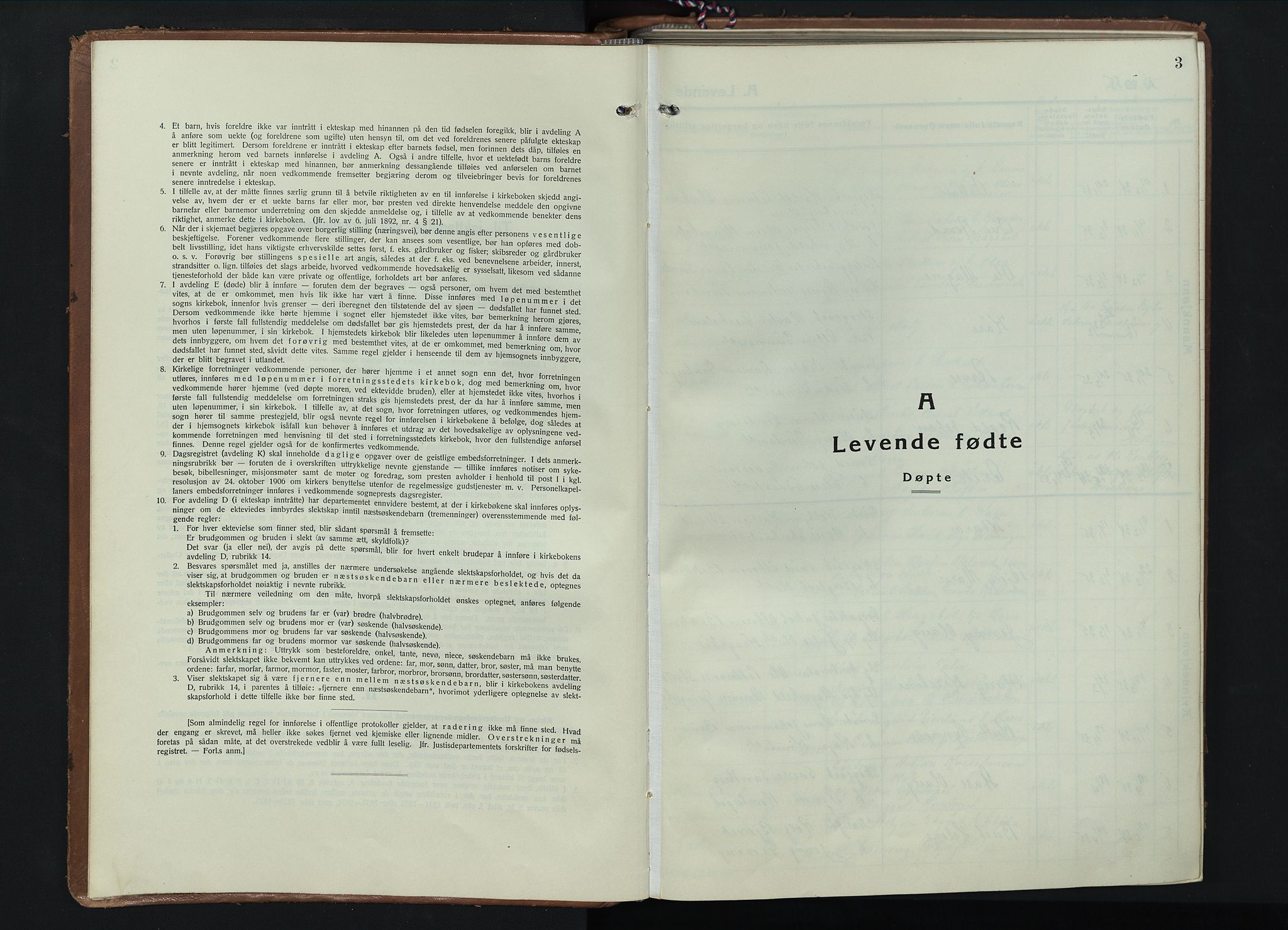 Hof prestekontor, AV/SAH-PREST-038/H/Ha/Hab/L0003: Parish register (copy) no. 3, 1933-1947, p. 3