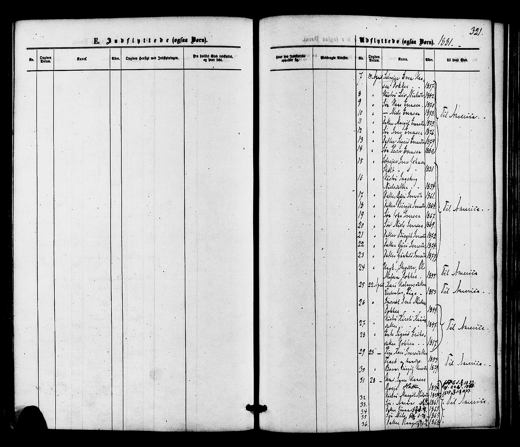 Gol kirkebøker, SAKO/A-226/F/Fa/L0004: Parish register (official) no. I 4, 1876-1886, p. 321