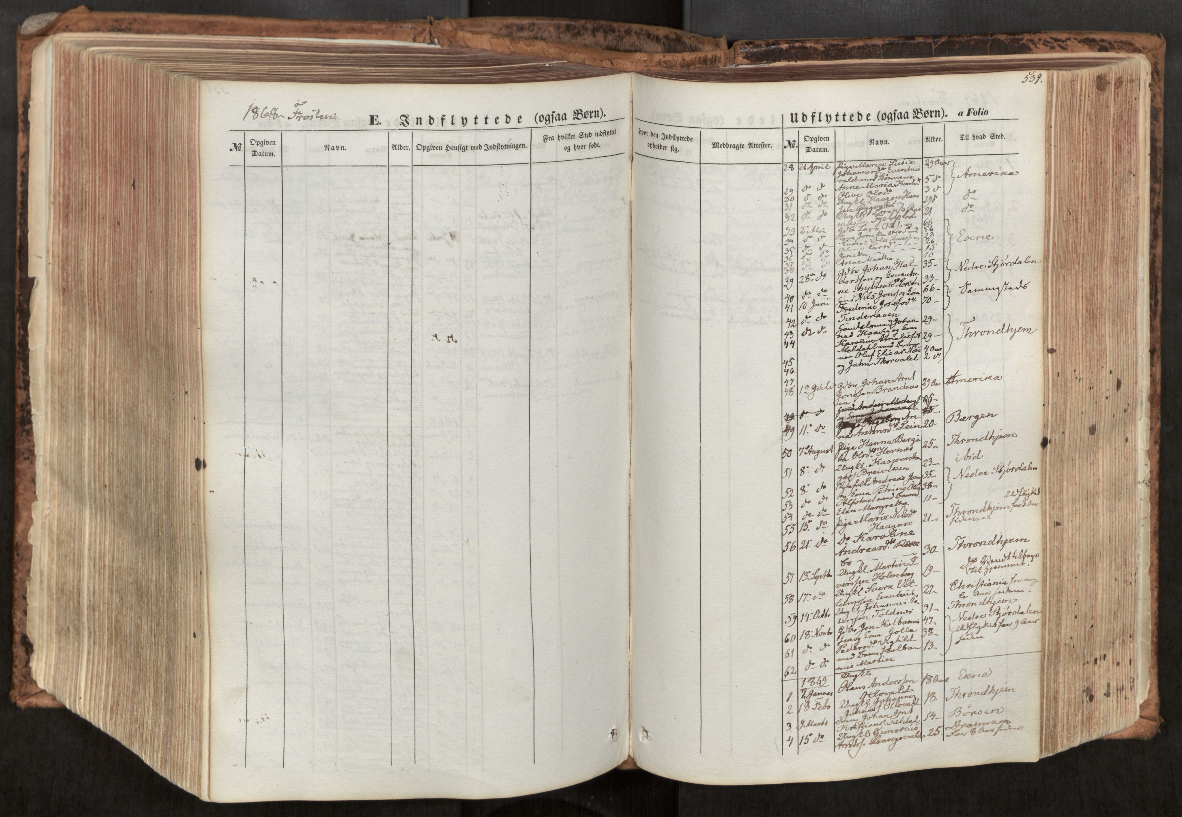 Ministerialprotokoller, klokkerbøker og fødselsregistre - Nord-Trøndelag, SAT/A-1458/713/L0116: Parish register (official) no. 713A07, 1850-1877, p. 539