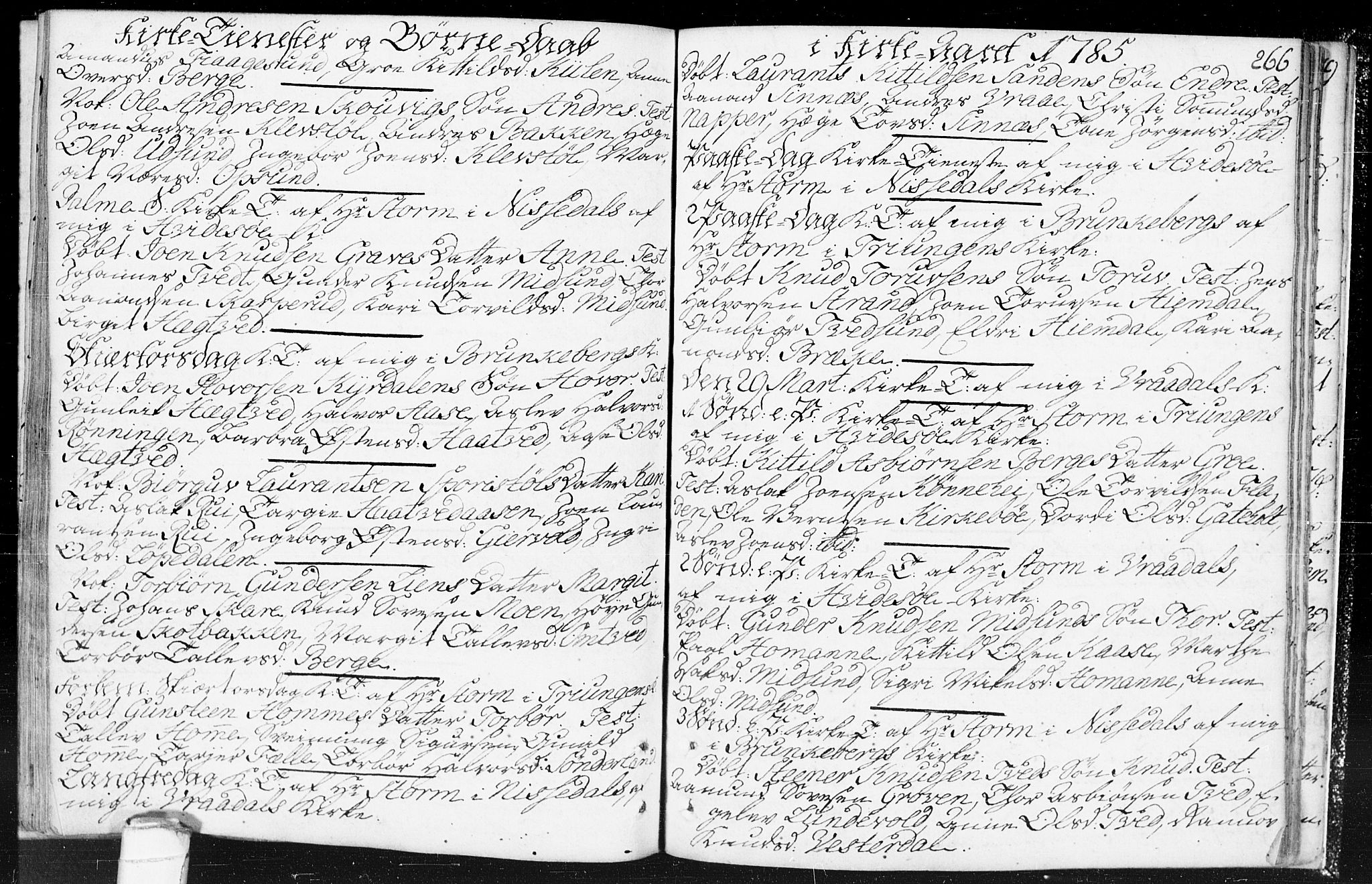 Kviteseid kirkebøker, SAKO/A-276/F/Fa/L0002: Parish register (official) no. I 2, 1773-1786, p. 266