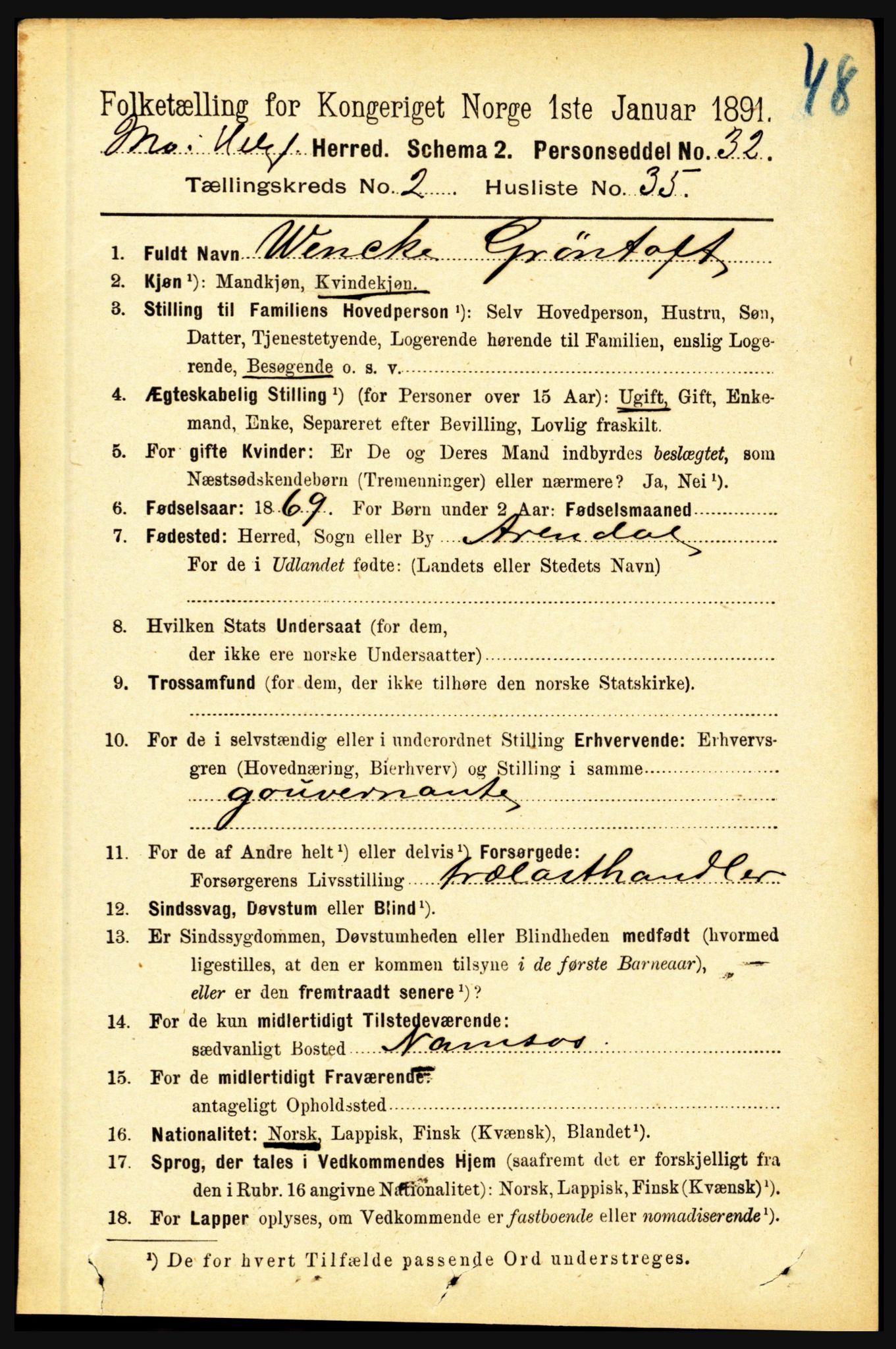RA, 1891 census for 1833 Mo, 1891, p. 760