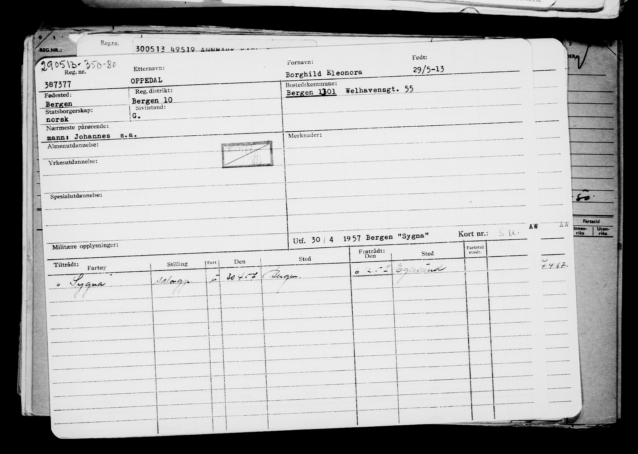 Direktoratet for sjømenn, AV/RA-S-3545/G/Gb/L0112: Hovedkort, 1913, p. 919