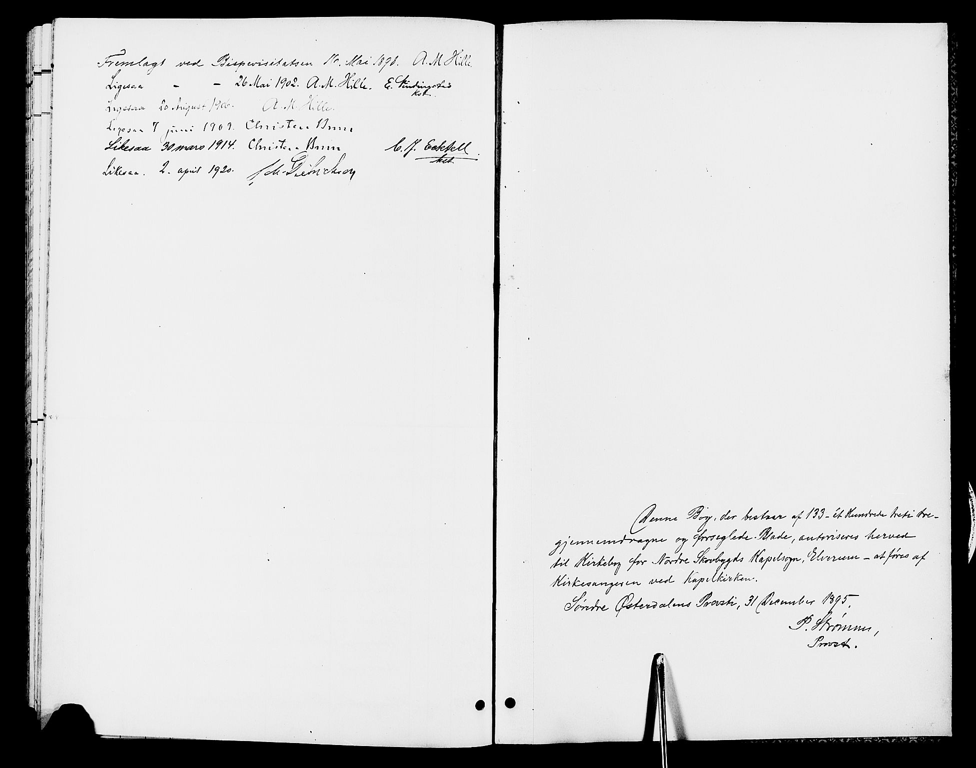 Elverum prestekontor, AV/SAH-PREST-044/H/Ha/Hab/L0007: Parish register (copy) no. 7, 1896-1914