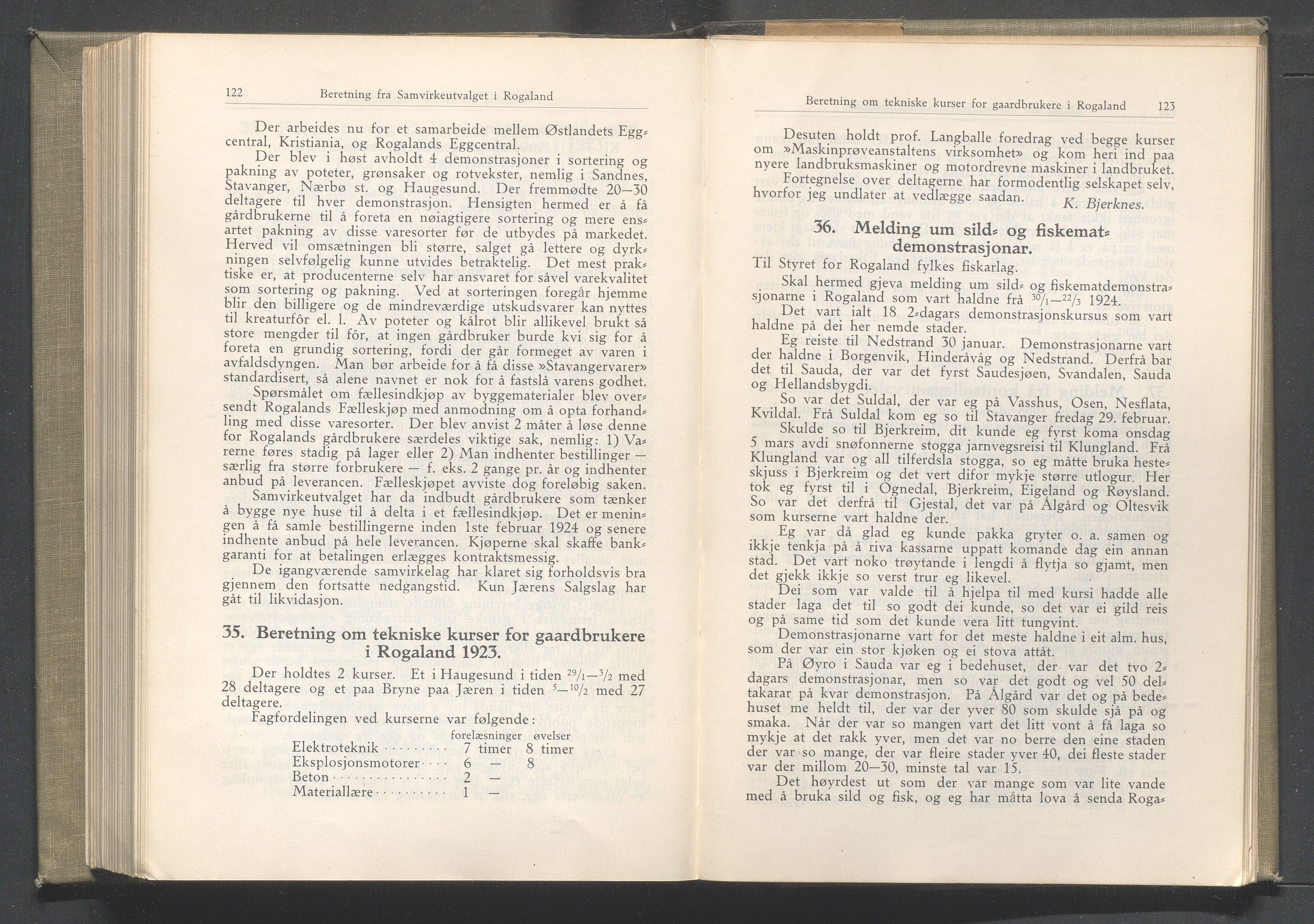 Rogaland fylkeskommune - Fylkesrådmannen , IKAR/A-900/A/Aa/Aaa/L0043: Møtebok , 1924, p. 122-123