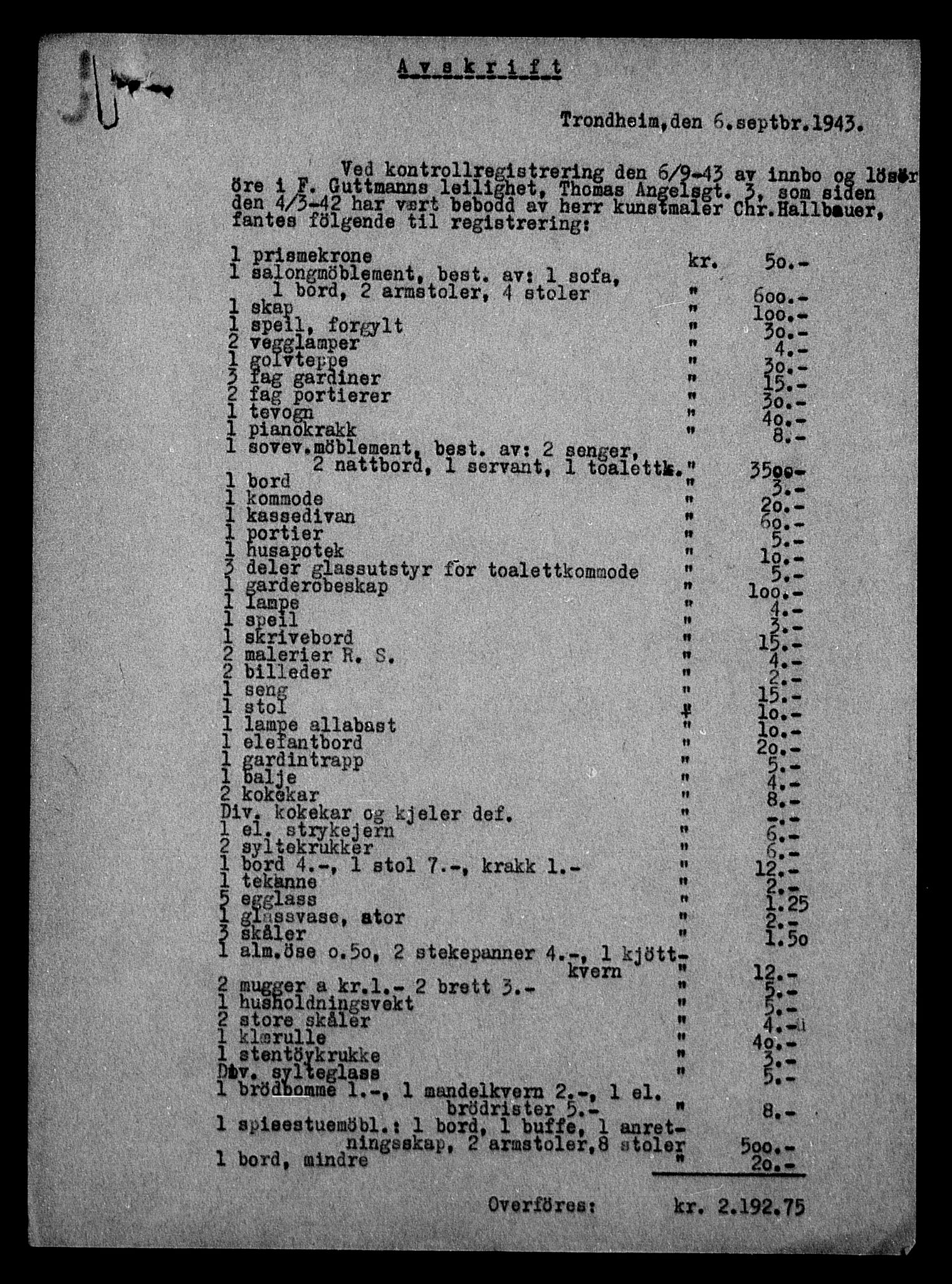 Justisdepartementet, Tilbakeføringskontoret for inndratte formuer, AV/RA-S-1564/H/Hc/Hca/L0896: --, 1945-1947, p. 73