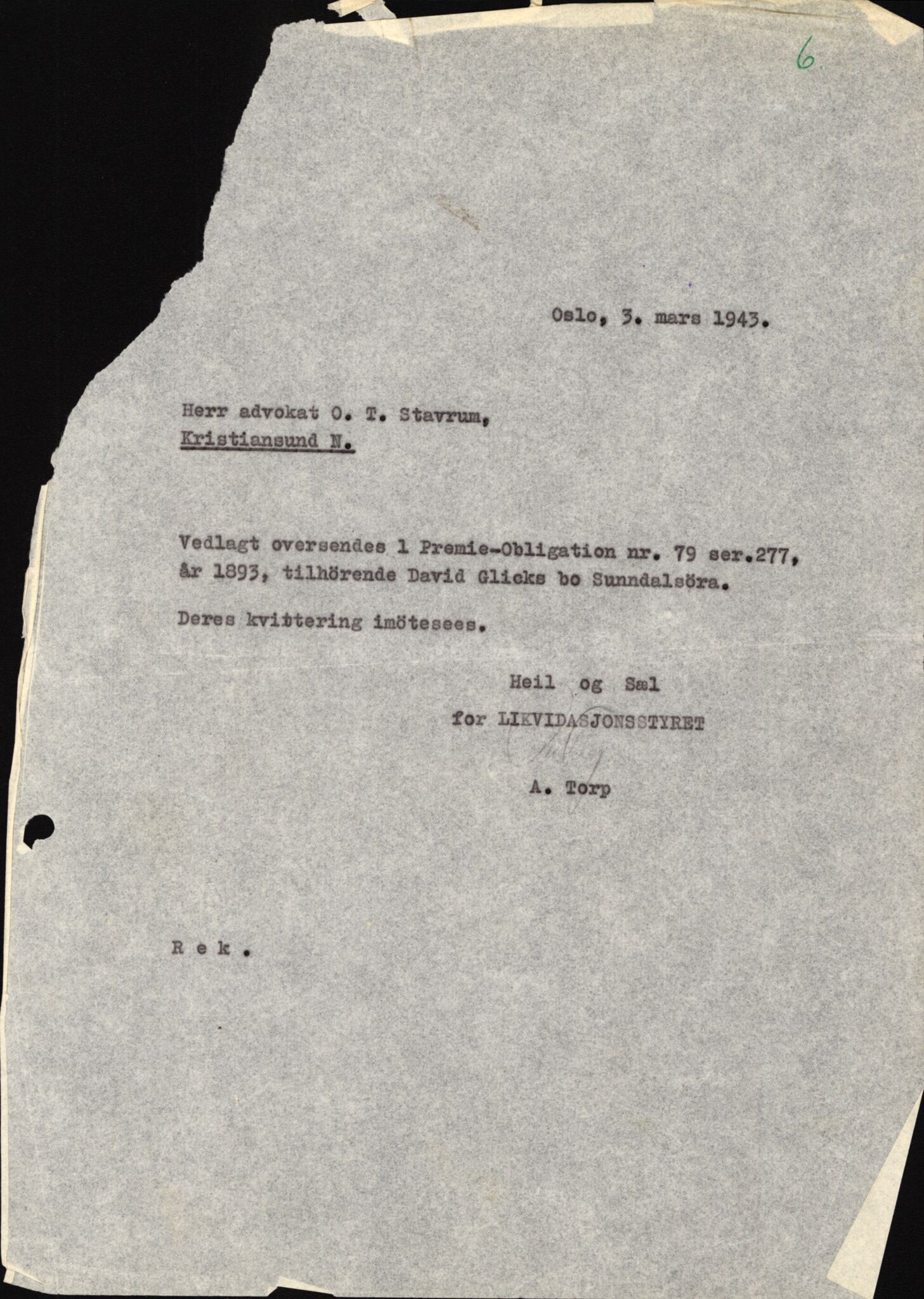 Justisdepartementet, Tilbakeføringskontoret for inndratte formuer, AV/RA-S-1564/H/Hc/Hca/L0895: --, 1945-1947, p. 312