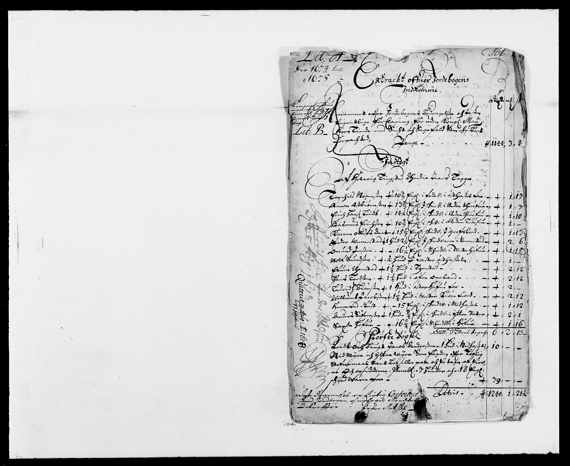 Rentekammeret inntil 1814, Reviderte regnskaper, Fogderegnskap, RA/EA-4092/R41/L2528: Fogderegnskap Lista, 1673-1674, p. 188
