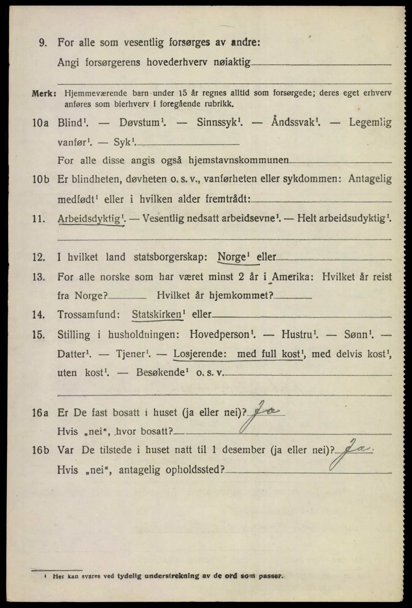 SAKO, 1920 census for Ådal, 1920, p. 2787