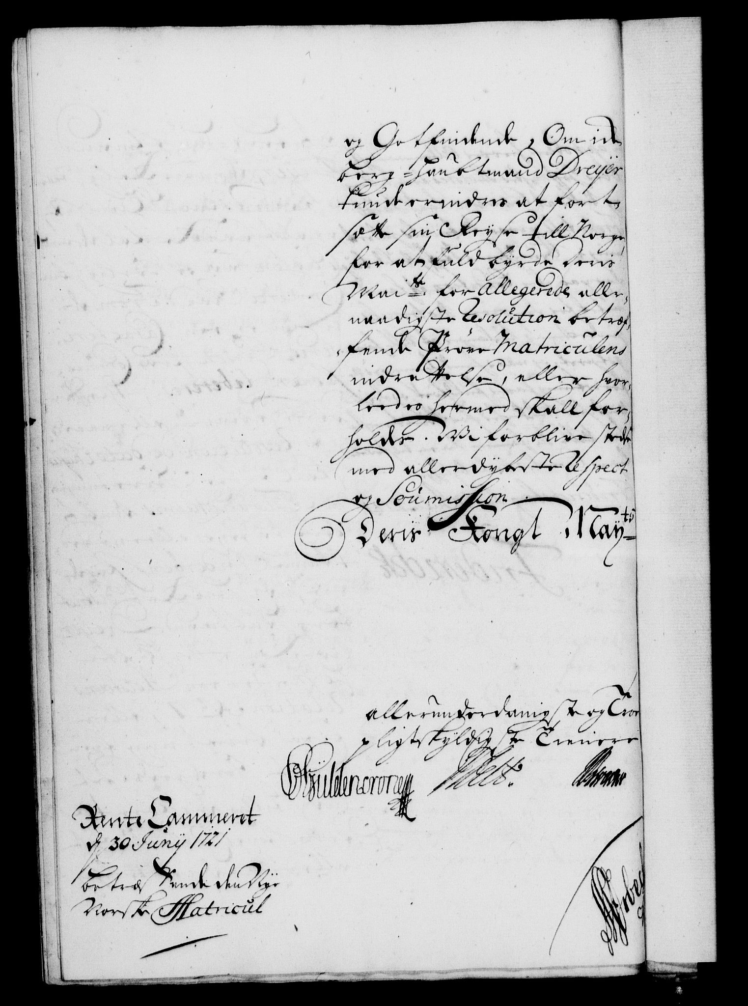 Rentekammeret, Kammerkanselliet, RA/EA-3111/G/Gf/Gfa/L0004: Norsk relasjons- og resolusjonsprotokoll (merket RK 52.4), 1721, p. 1162