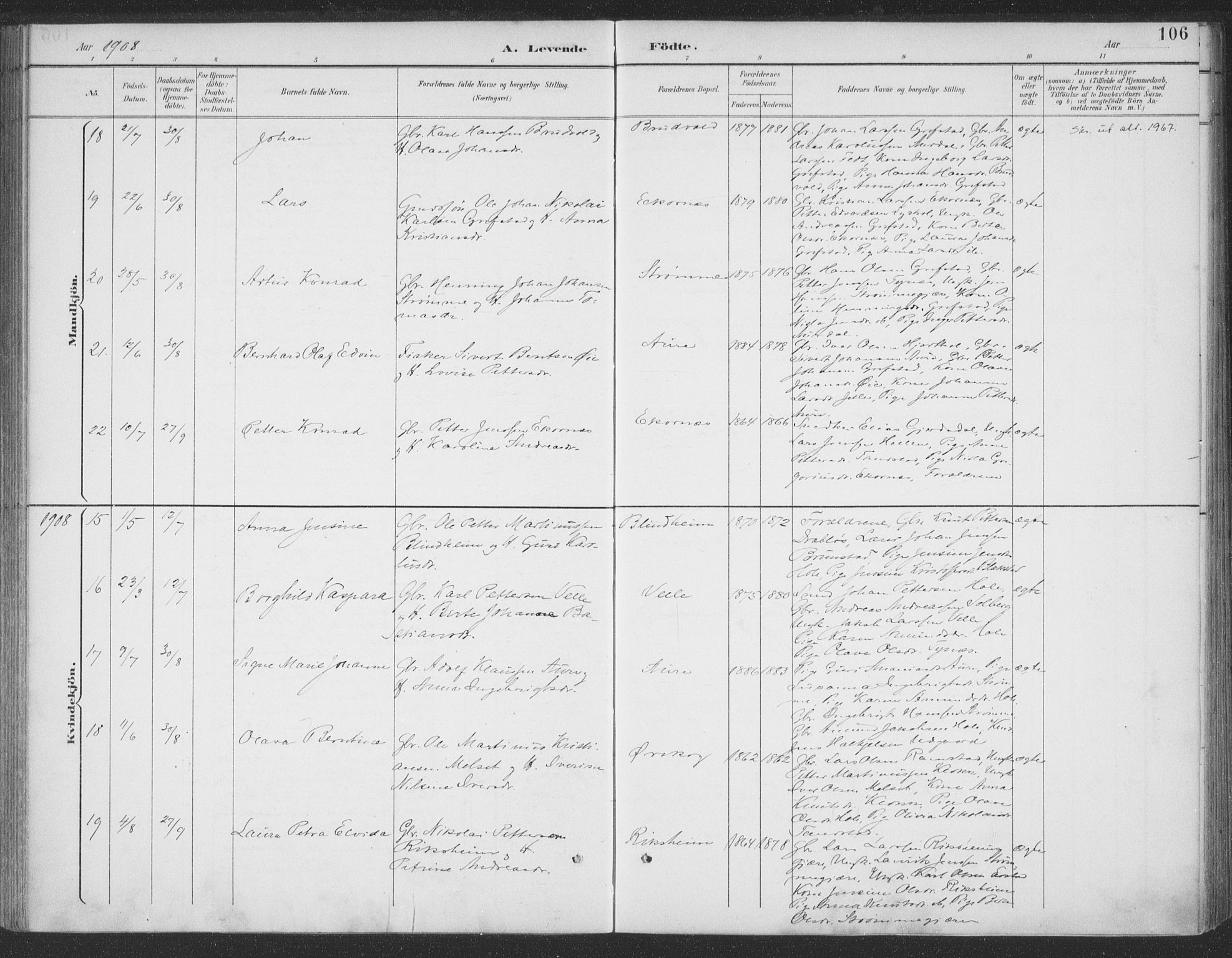 Ministerialprotokoller, klokkerbøker og fødselsregistre - Møre og Romsdal, AV/SAT-A-1454/523/L0335: Parish register (official) no. 523A02, 1891-1911, p. 106