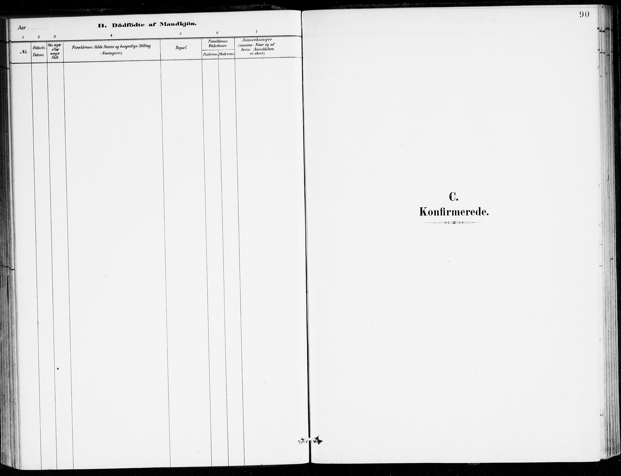 Lavik sokneprestembete, SAB/A-80901: Parish register (official) no. C 1, 1882-1904, p. 90