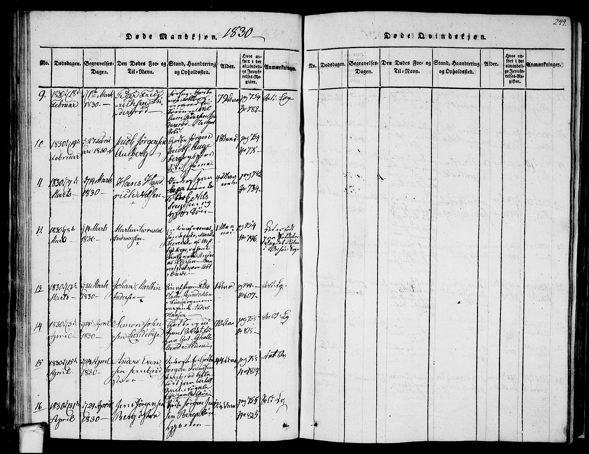 Råde prestekontor kirkebøker, AV/SAO-A-2009/F/Fa/L0004: Parish register (official) no. 4, 1814-1830, p. 248-249