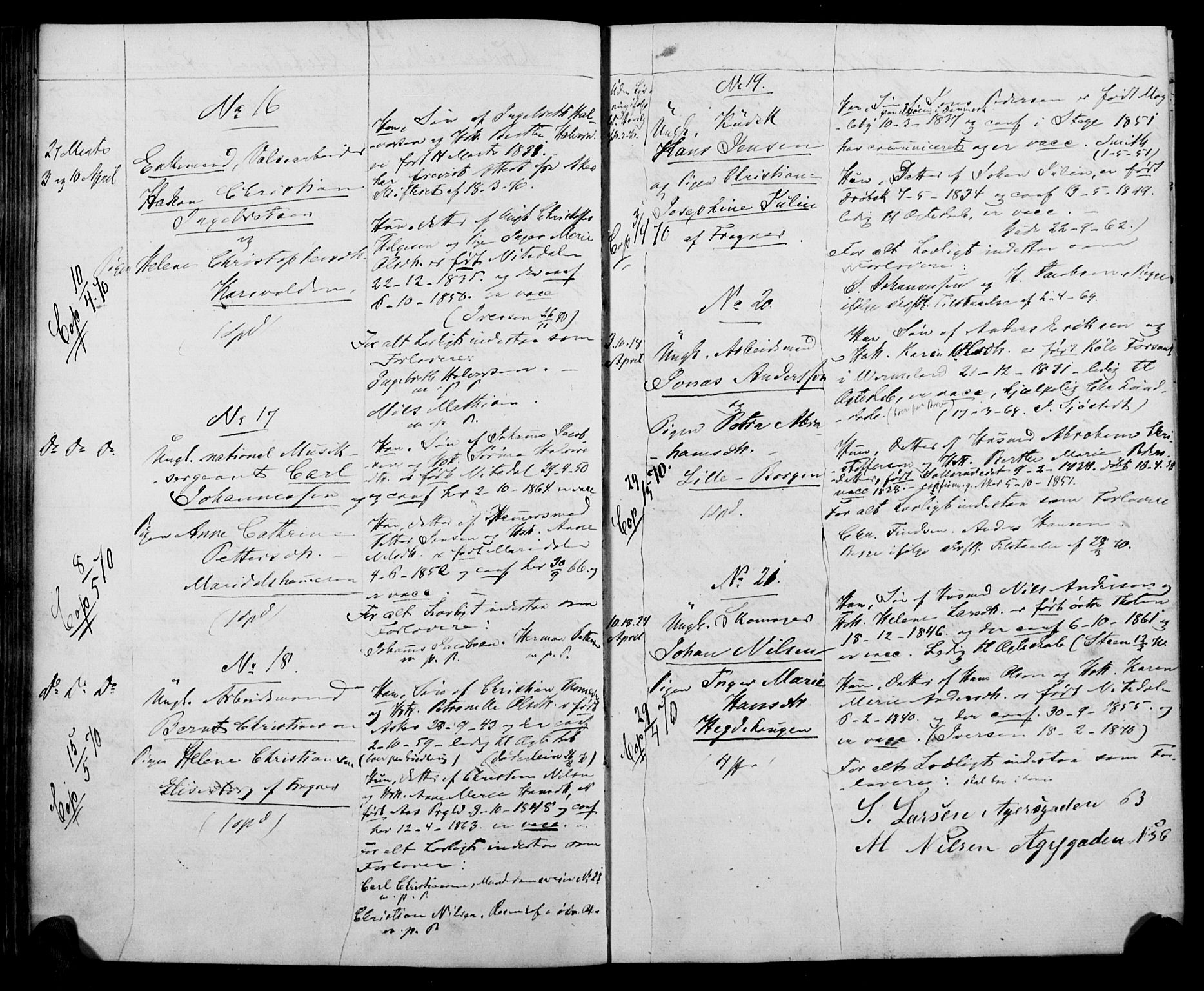 Vestre Aker prestekontor Kirkebøker, AV/SAO-A-10025/H/Ha/L0001: Banns register no. 1, 1865-1878