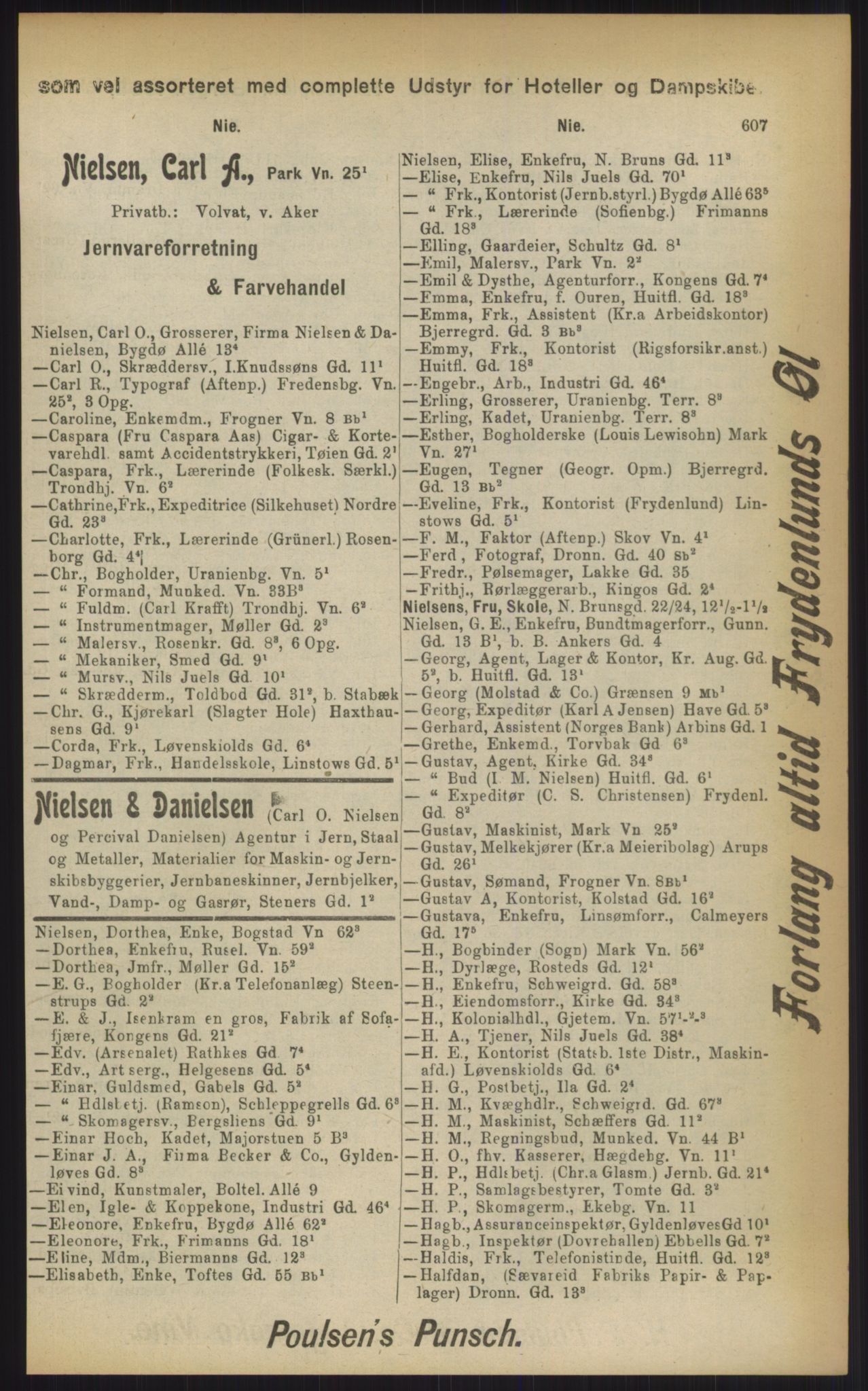 Kristiania/Oslo adressebok, PUBL/-, 1903, p. 607