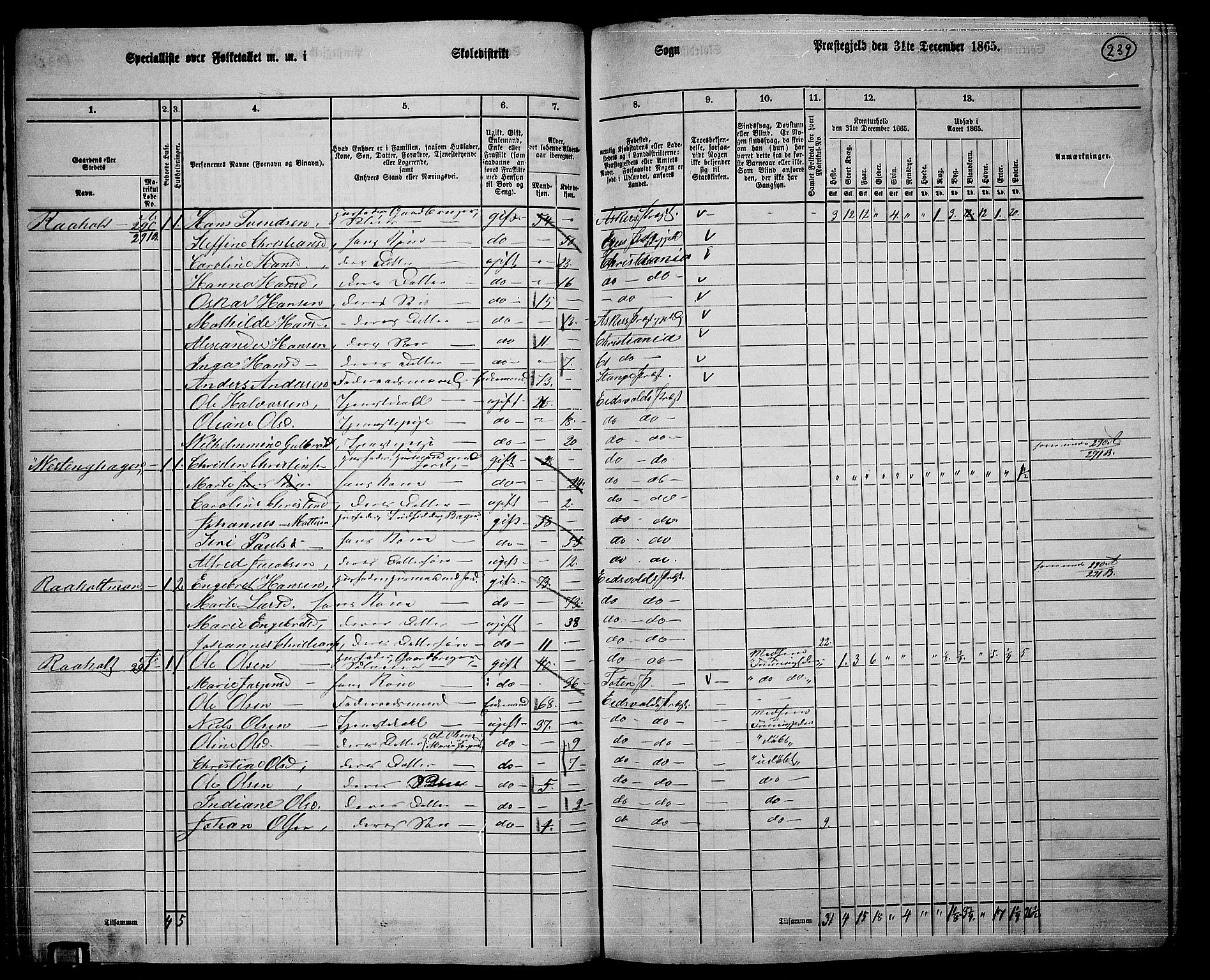 RA, 1865 census for Eidsvoll, 1865, p. 214