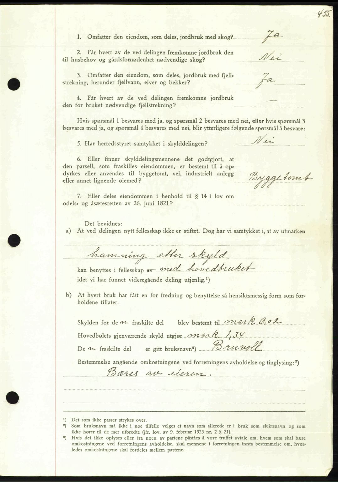 Nordmøre sorenskriveri, AV/SAT-A-4132/1/2/2Ca: Mortgage book no. A102, 1946-1946, Diary no: : 1669/1946