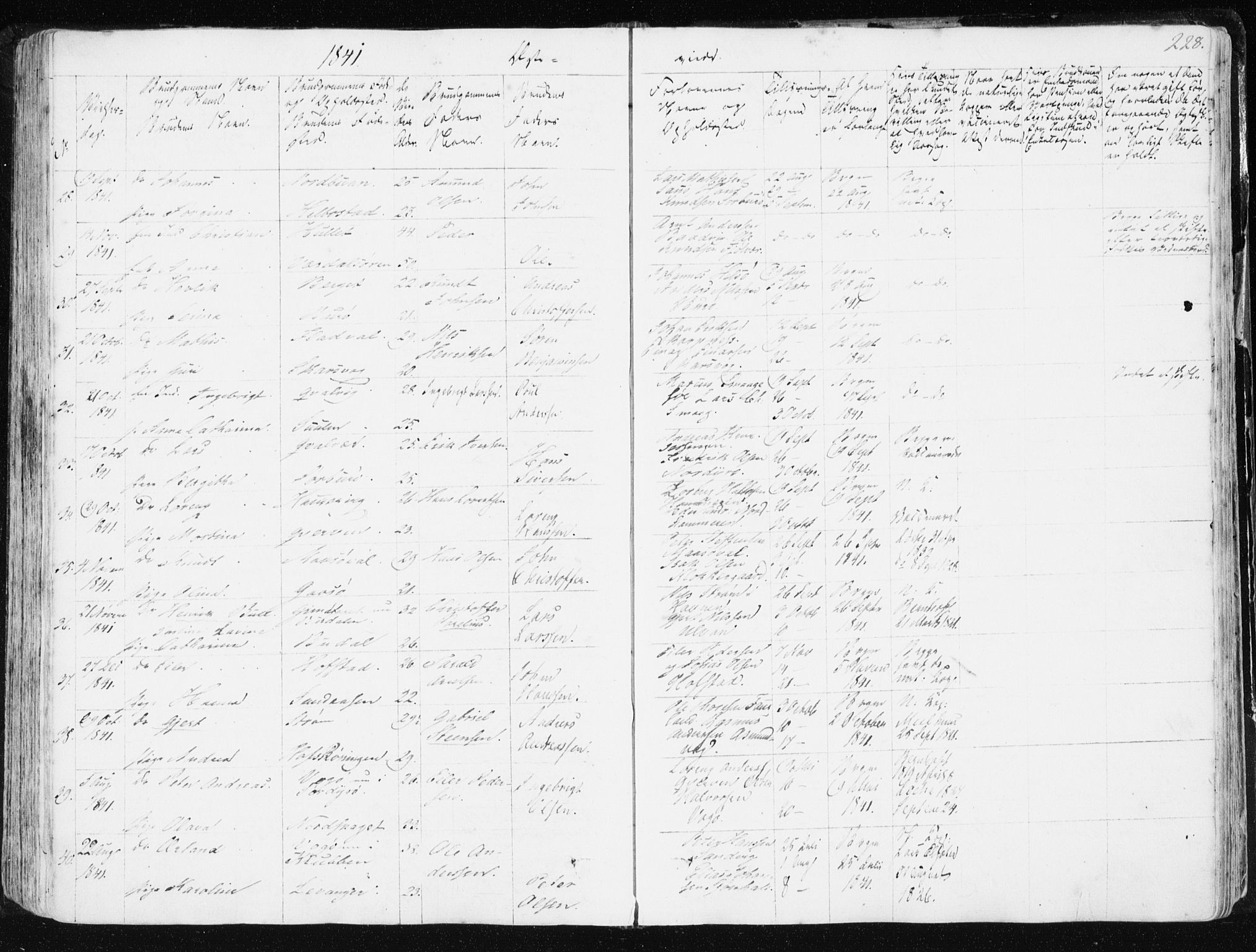 Ministerialprotokoller, klokkerbøker og fødselsregistre - Sør-Trøndelag, SAT/A-1456/634/L0528: Parish register (official) no. 634A04, 1827-1842, p. 228