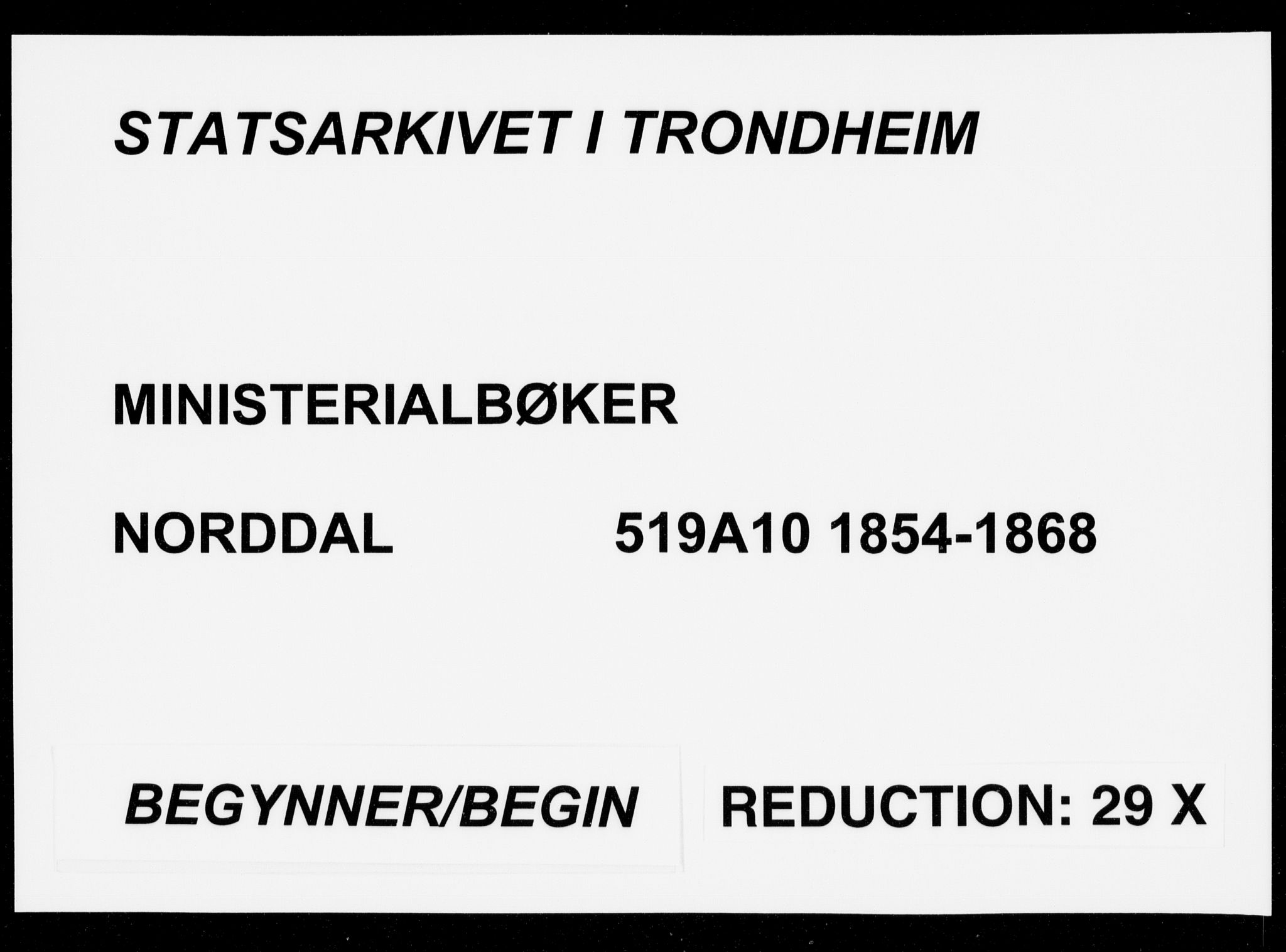 Ministerialprotokoller, klokkerbøker og fødselsregistre - Møre og Romsdal, AV/SAT-A-1454/519/L0251: Parish register (official) no. 519A10, 1854-1868