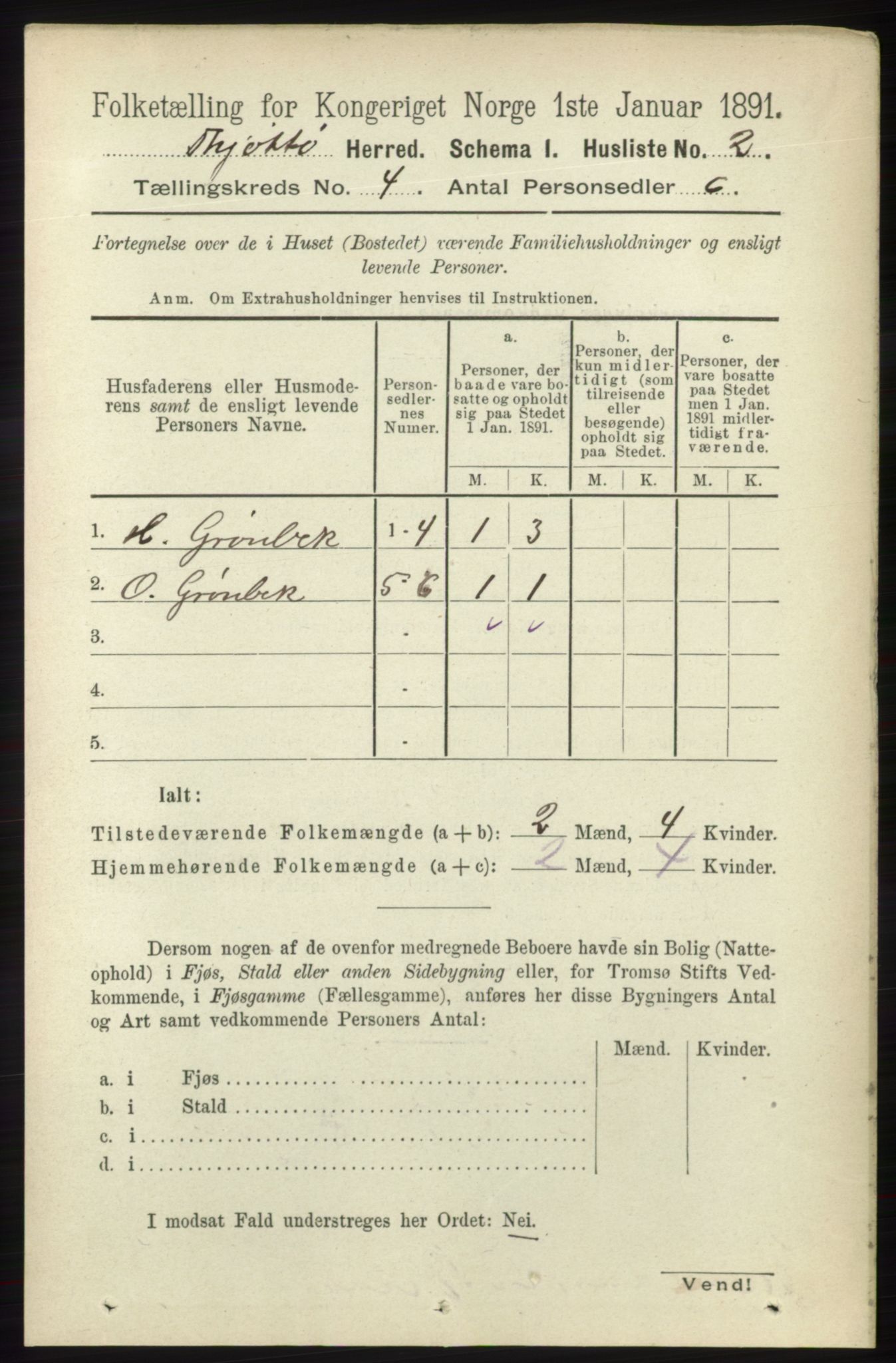 RA, 1891 census for 1817 Tjøtta, 1891, p. 1702