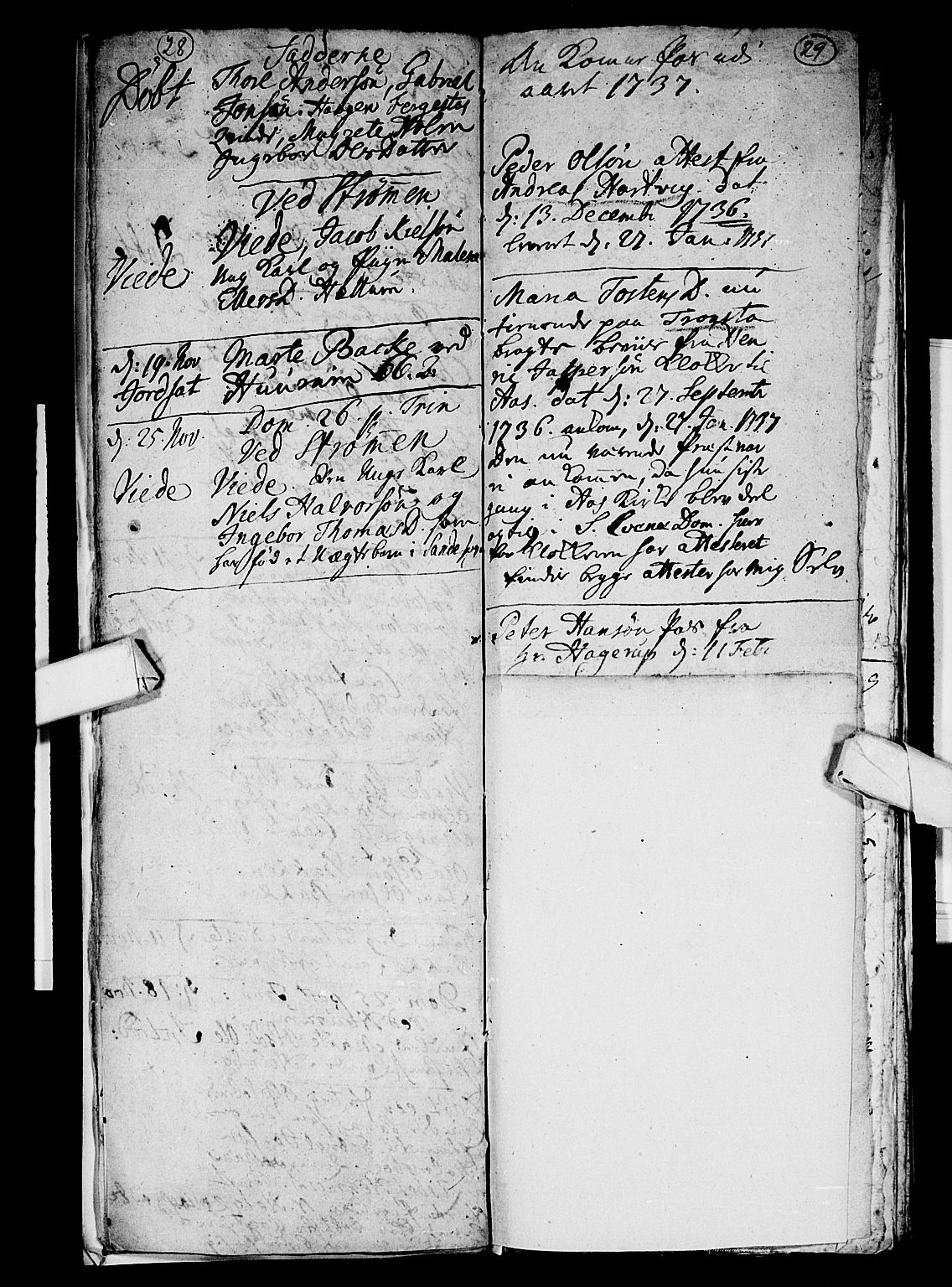 Hurum kirkebøker, SAKO/A-229/F/Fa/L0005: Parish register (official) no. 5, 1735-1739, p. 28-29