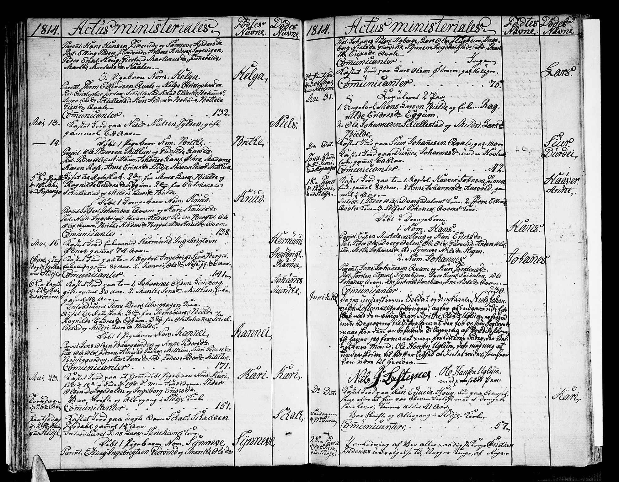 Sogndal sokneprestembete, SAB/A-81301/H/Haa/Haaa/L0009: Parish register (official) no. A 9, 1809-1821, p. 53