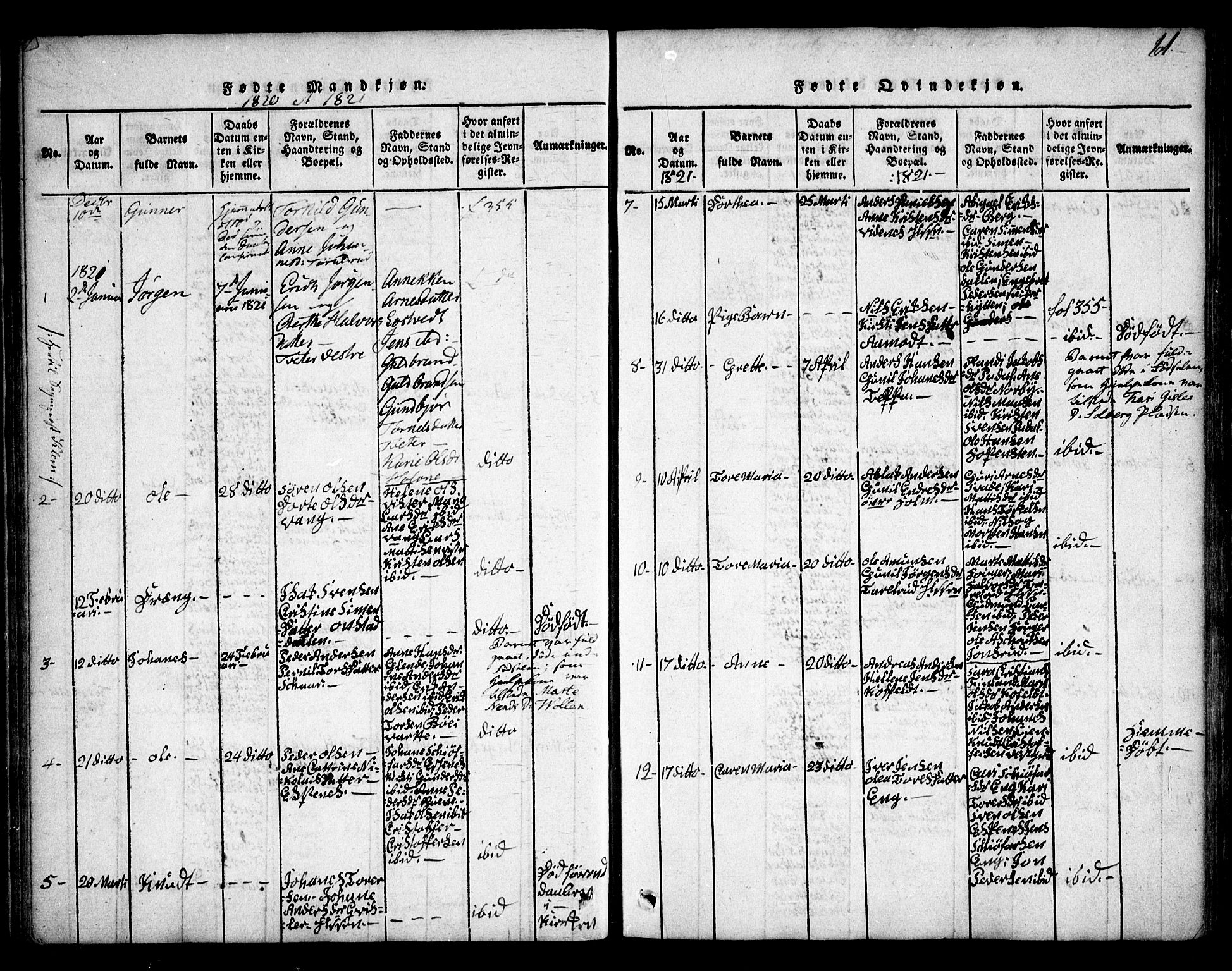 Skiptvet prestekontor Kirkebøker, SAO/A-20009/F/Fa/L0005: Parish register (official) no. 5, 1814-1838, p. 61