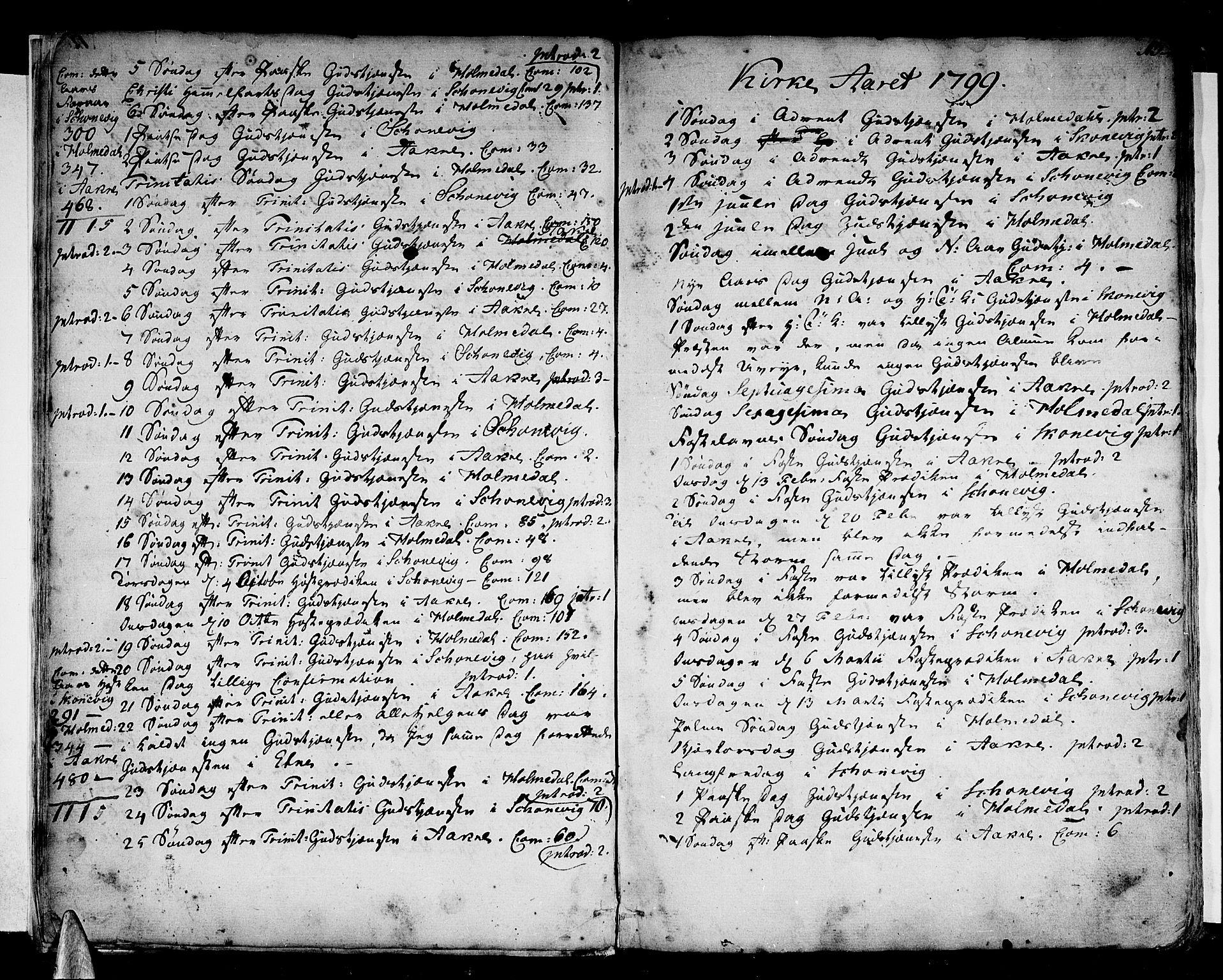 Skånevik sokneprestembete, SAB/A-77801/H/Haa: Parish register (official) no. A 2, 1790-1824, p. 13
