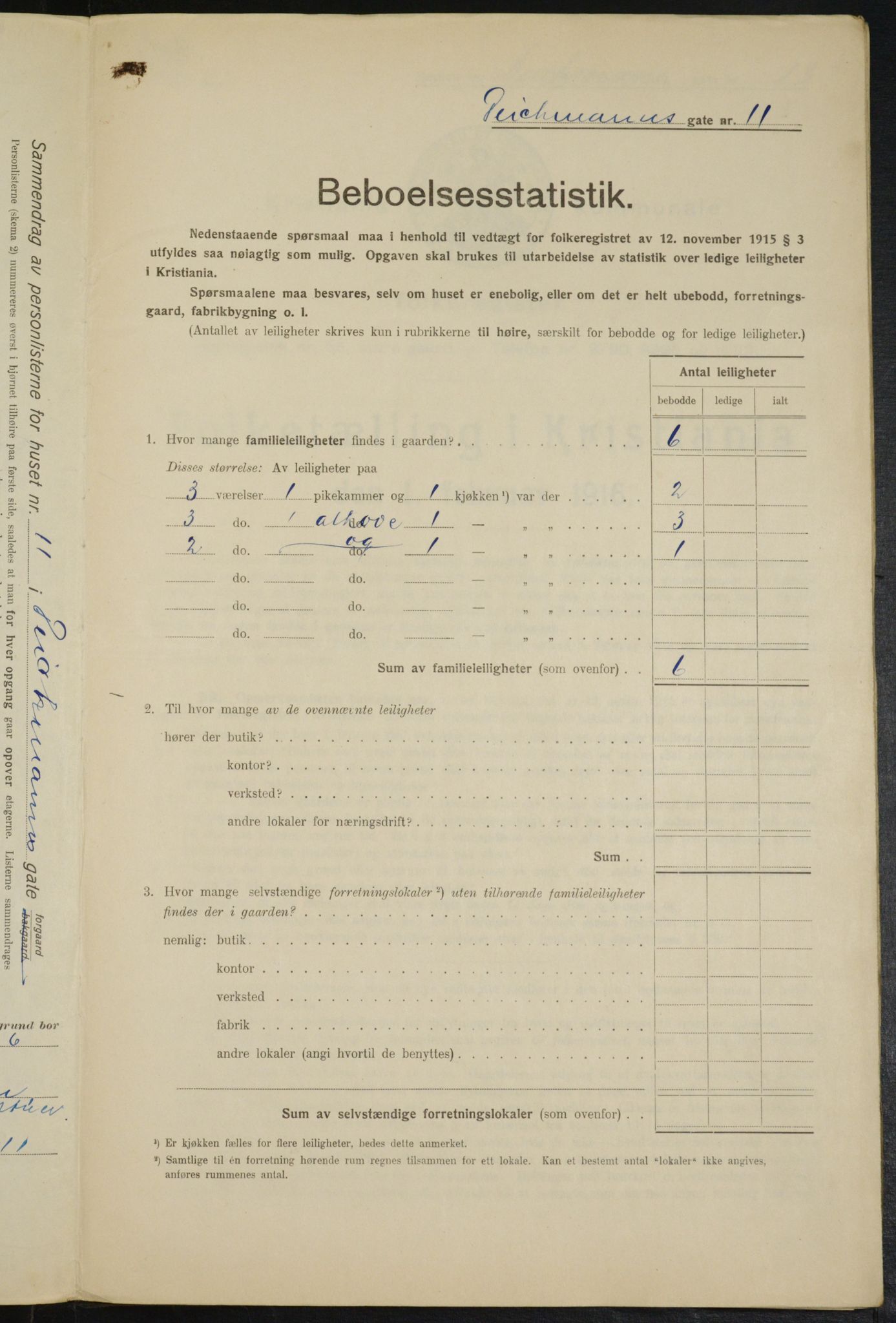 OBA, Municipal Census 1916 for Kristiania, 1916, p. 15689