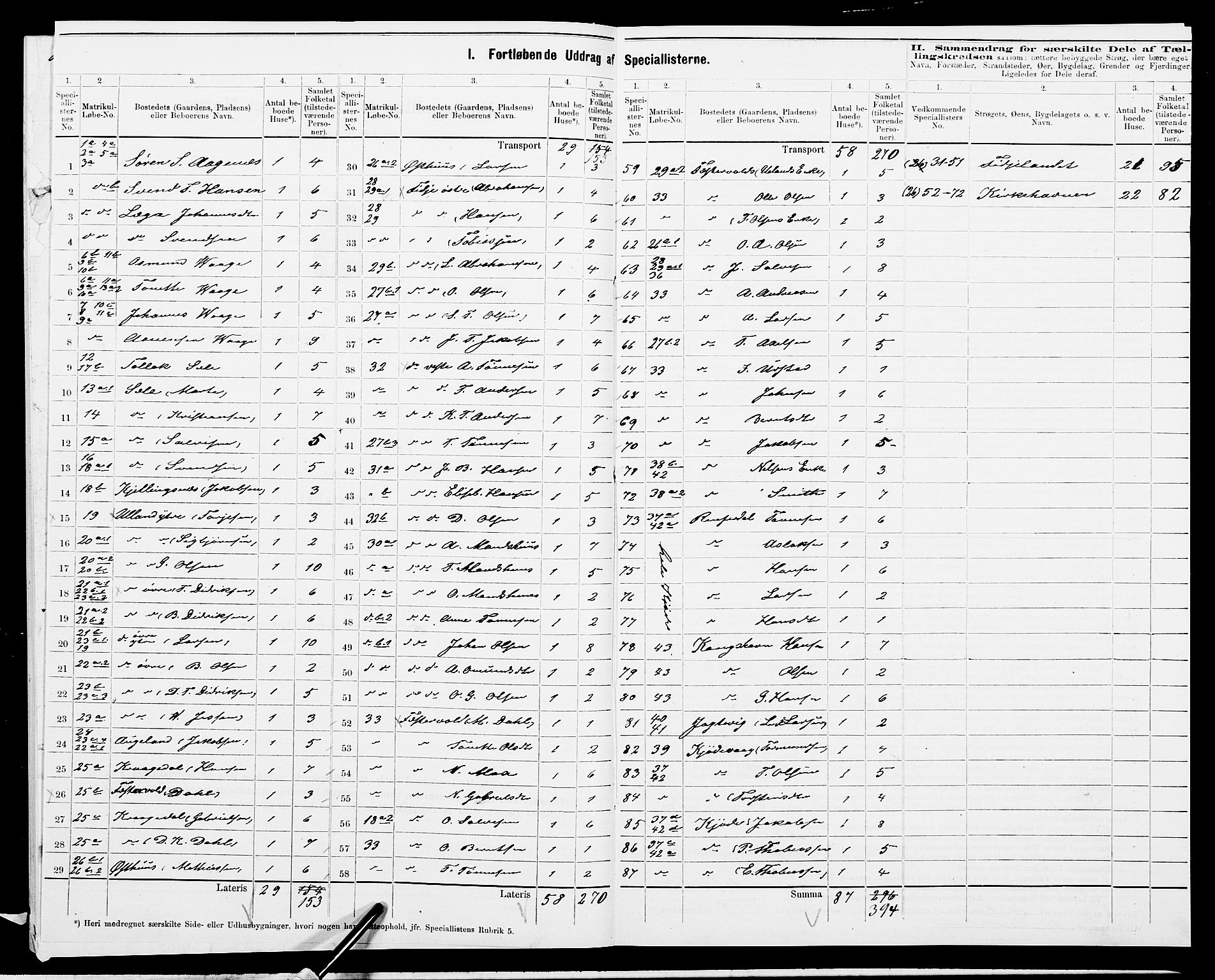 SAK, 1875 census for 1042L Flekkefjord/Nes og Hidra, 1875, p. 44