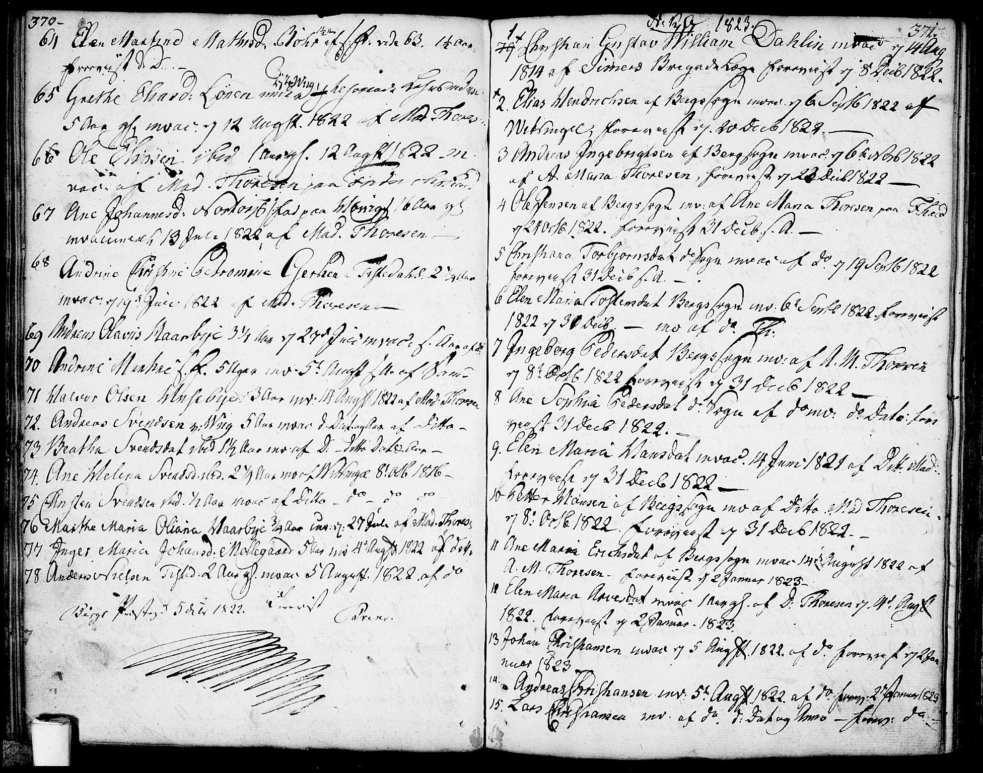 Berg prestekontor Kirkebøker, AV/SAO-A-10902/F/Fa/L0001: Parish register (official) no. I 1, 1770-1814, p. 370-371