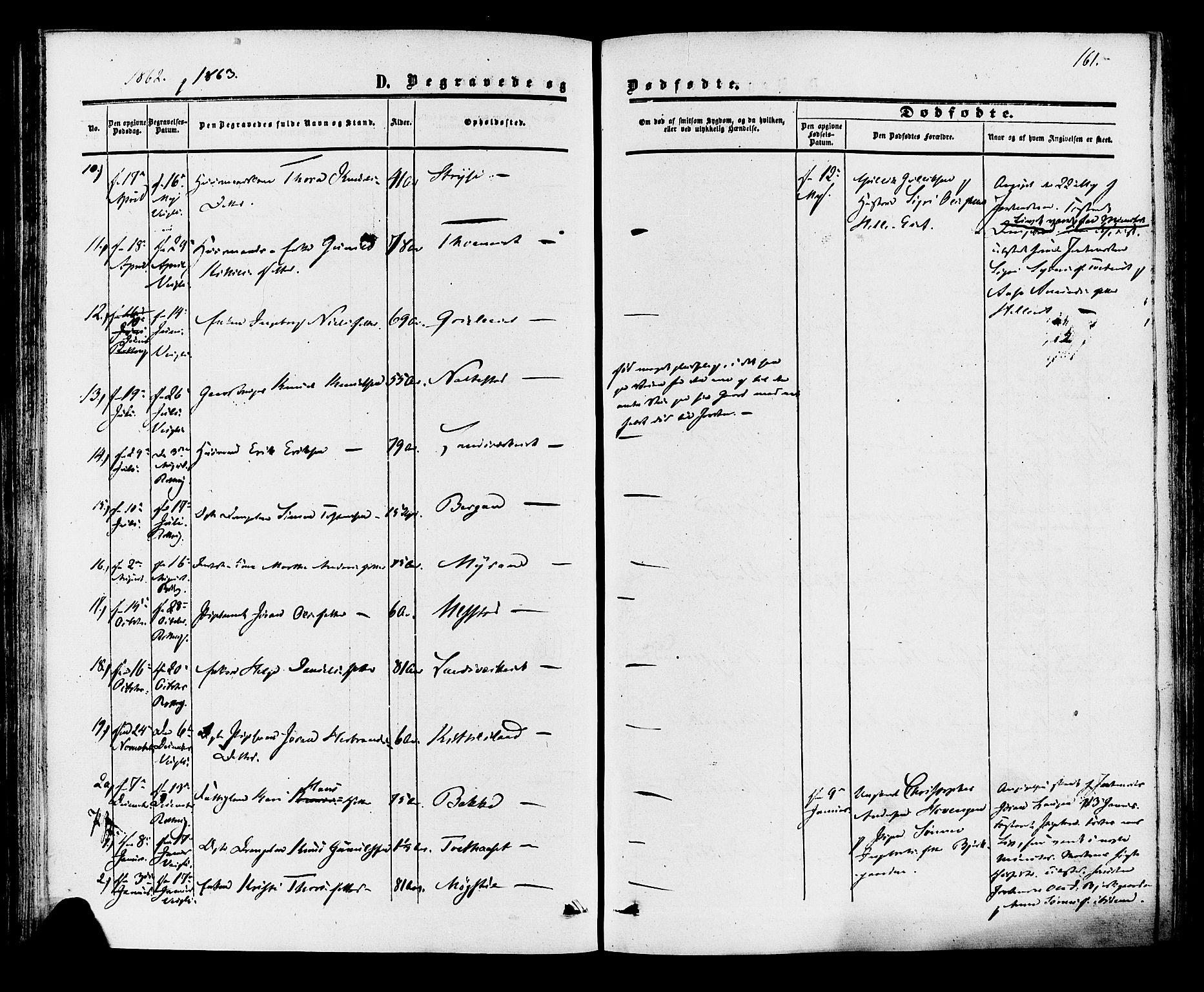 Rollag kirkebøker, SAKO/A-240/F/Fa/L0009: Parish register (official) no. I 9, 1860-1874, p. 161