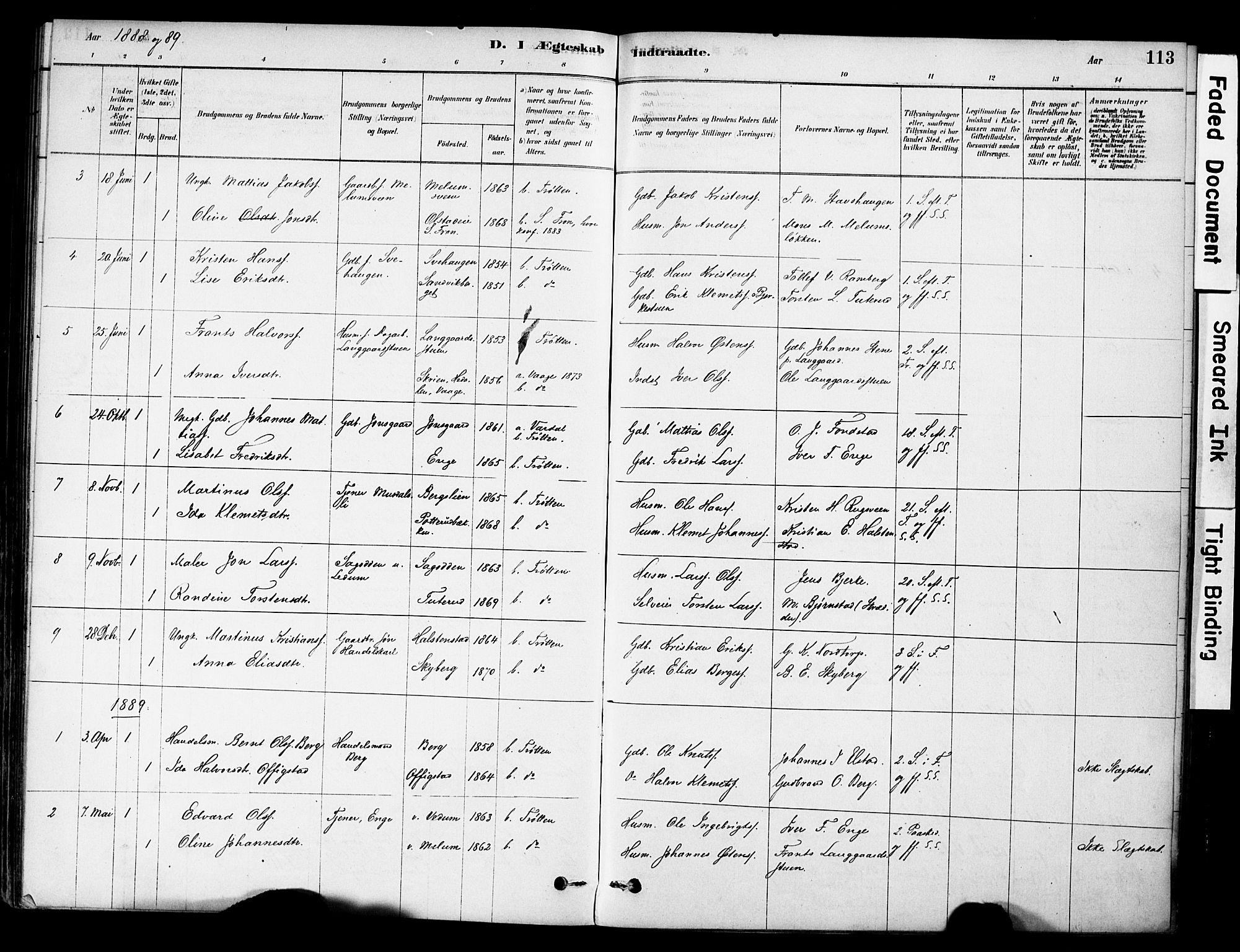 Øyer prestekontor, SAH/PREST-084/H/Ha/Haa/L0009: Parish register (official) no. 9, 1878-1893, p. 113
