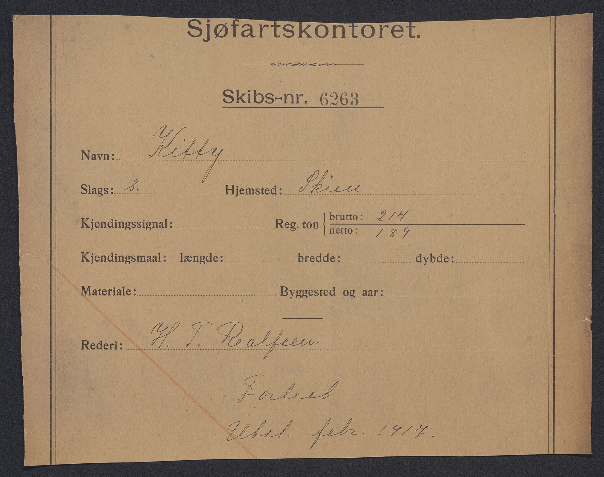 Sjøfartsdirektoratet med forløpere, skipsmapper slettede skip, RA/S-4998/F/Fa/L0597: --, 1875-1932, p. 490