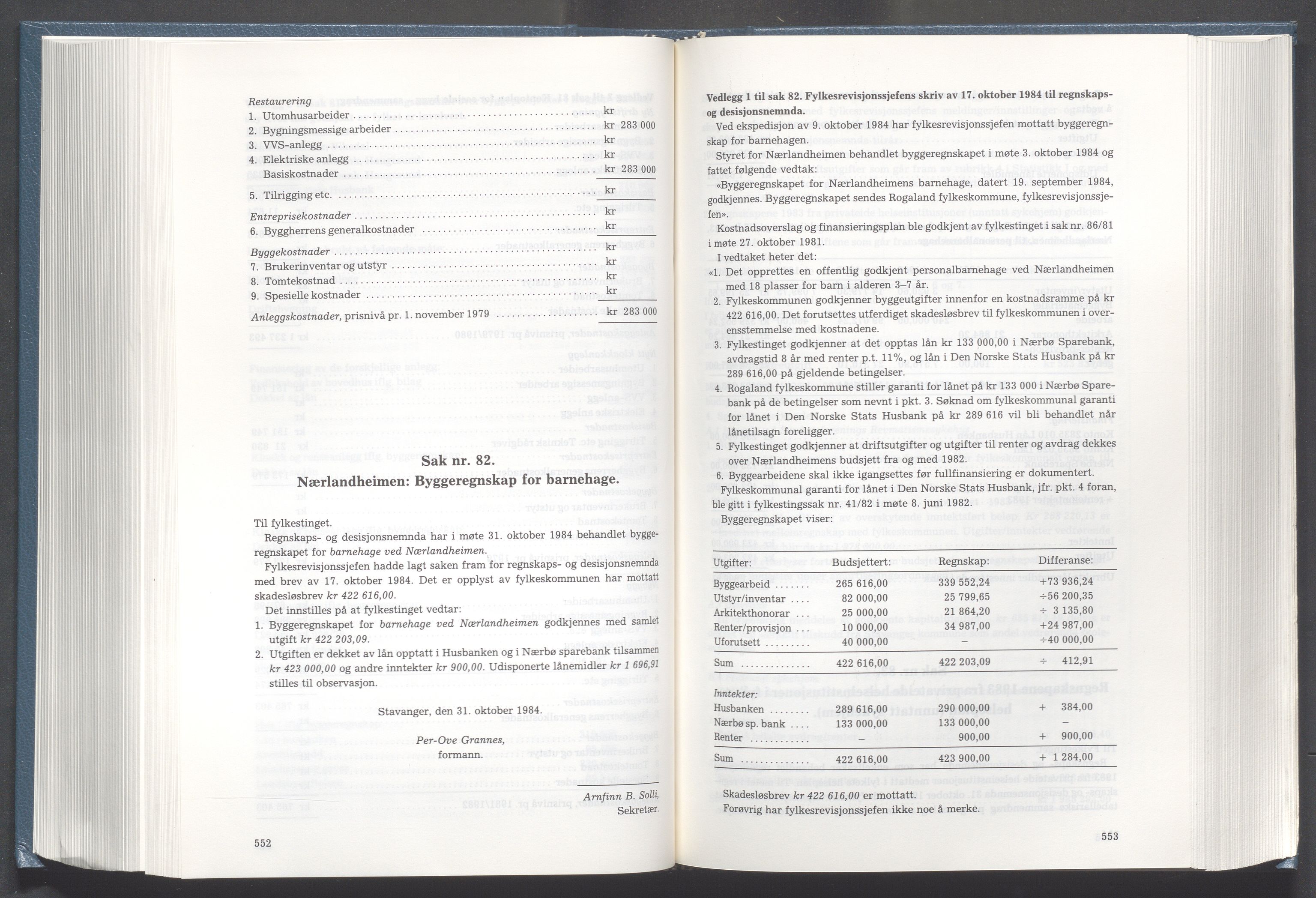 Rogaland fylkeskommune - Fylkesrådmannen , IKAR/A-900/A/Aa/Aaa/L0104: Møtebok , 1984, p. 552-553