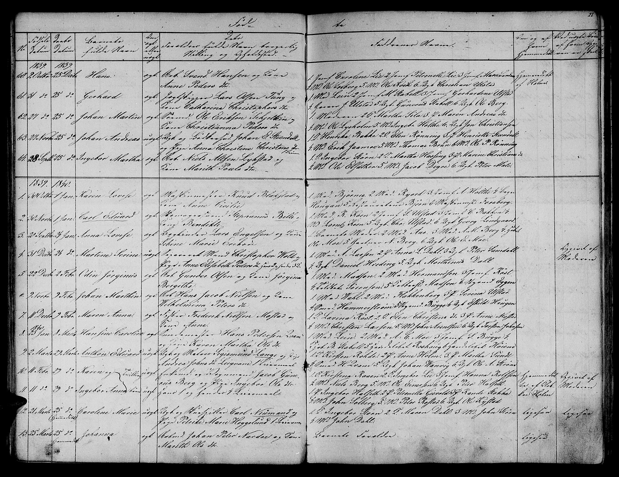 Ministerialprotokoller, klokkerbøker og fødselsregistre - Sør-Trøndelag, SAT/A-1456/604/L0182: Parish register (official) no. 604A03, 1818-1850, p. 27