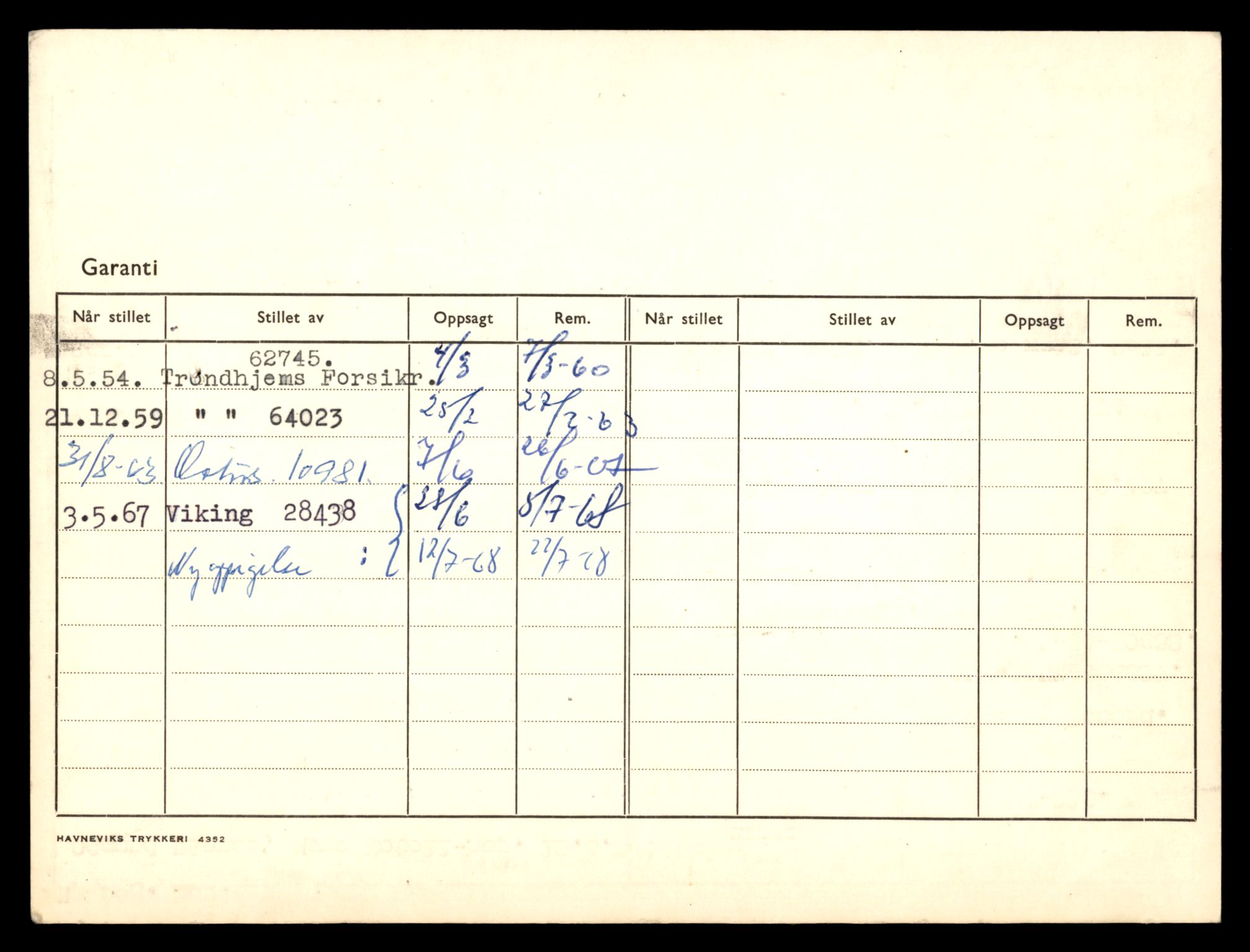 Møre og Romsdal vegkontor - Ålesund trafikkstasjon, SAT/A-4099/F/Fe/L0003: Registreringskort for kjøretøy T 232 - T 340, 1927-1998, p. 3079