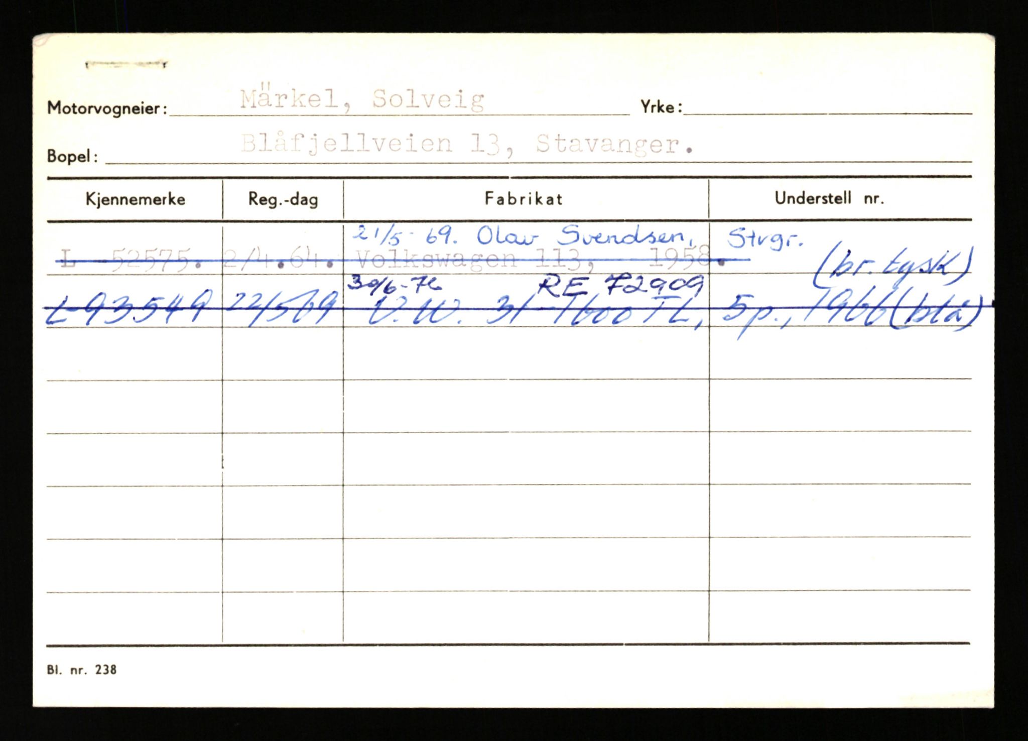 Stavanger trafikkstasjon, AV/SAST-A-101942/0/H/L0026: Myhre - Nilsen J., 1930-1971, p. 1029