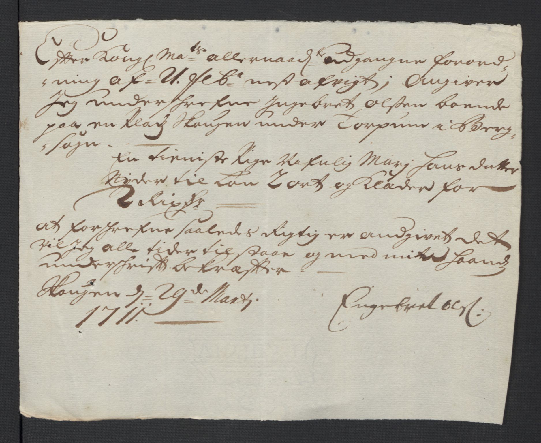 Rentekammeret inntil 1814, Reviderte regnskaper, Fogderegnskap, AV/RA-EA-4092/R01/L0020: Fogderegnskap Idd og Marker, 1711, p. 566